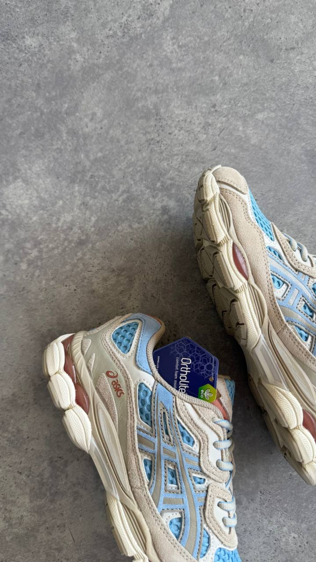 ASICS Gel‑NYC “Harbor Blue / Wood Crepe”