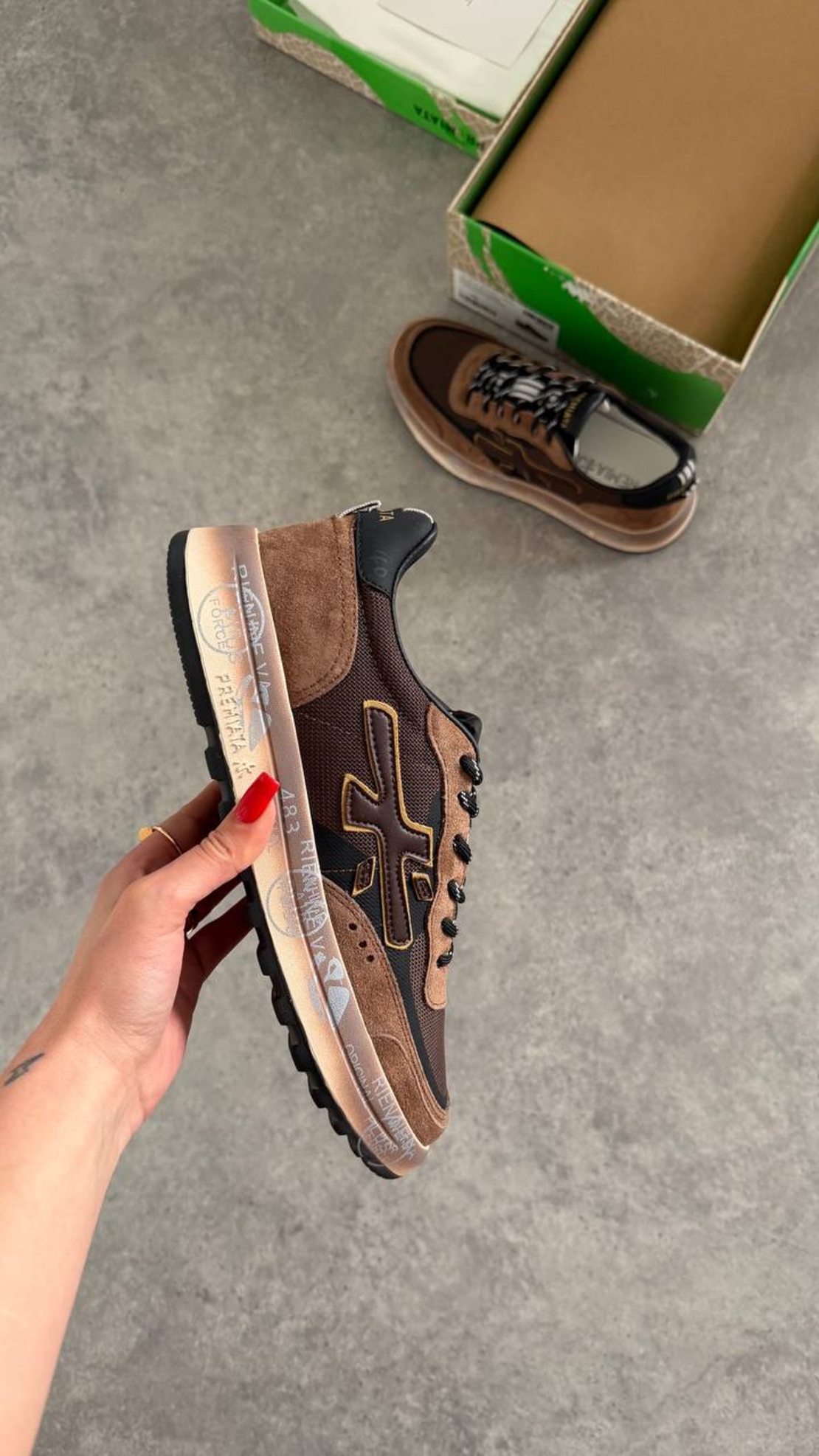 Premiata Mick 483 Olive / Military Green