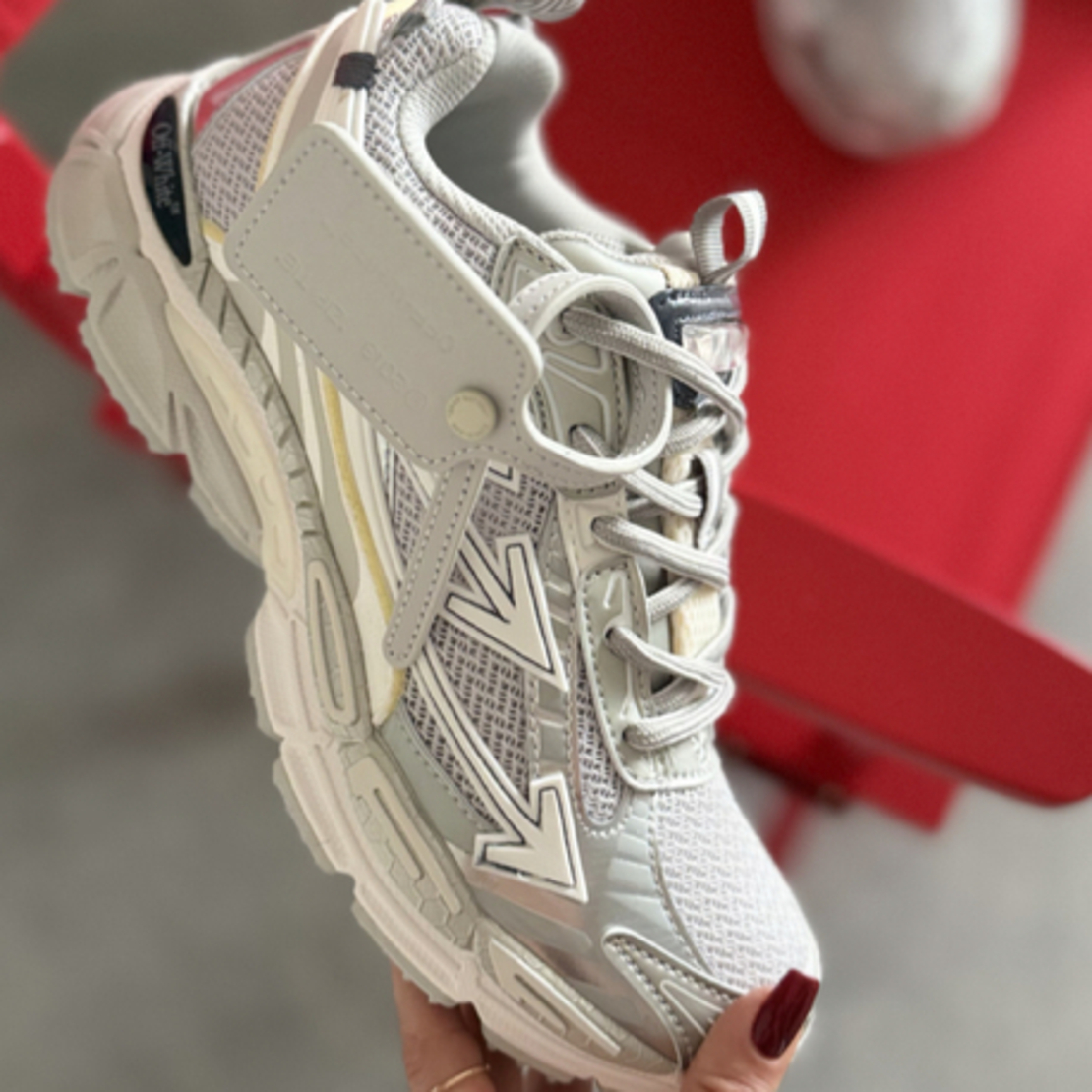 Off White Men “PREMİUM” Silver White