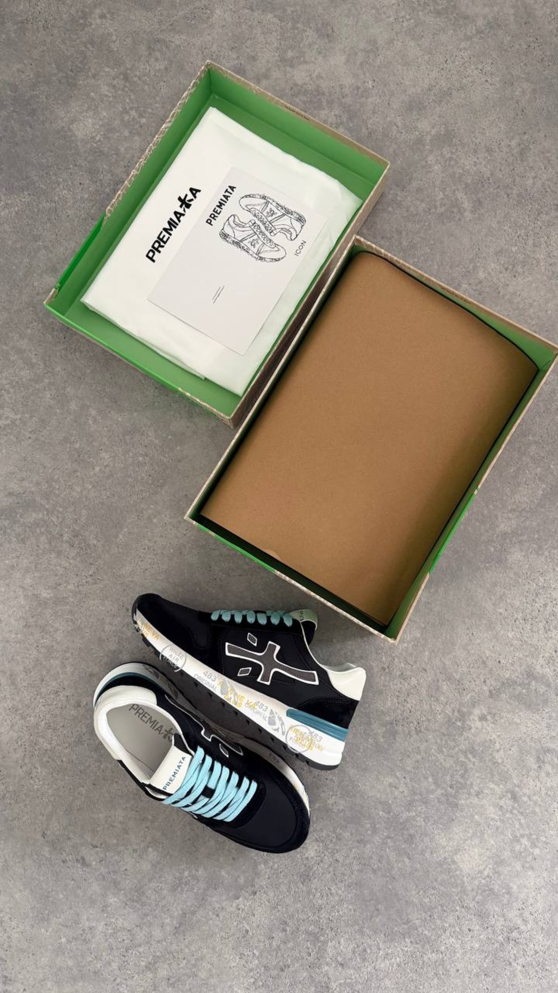 Premiata Mick Suede Leather Sneakers