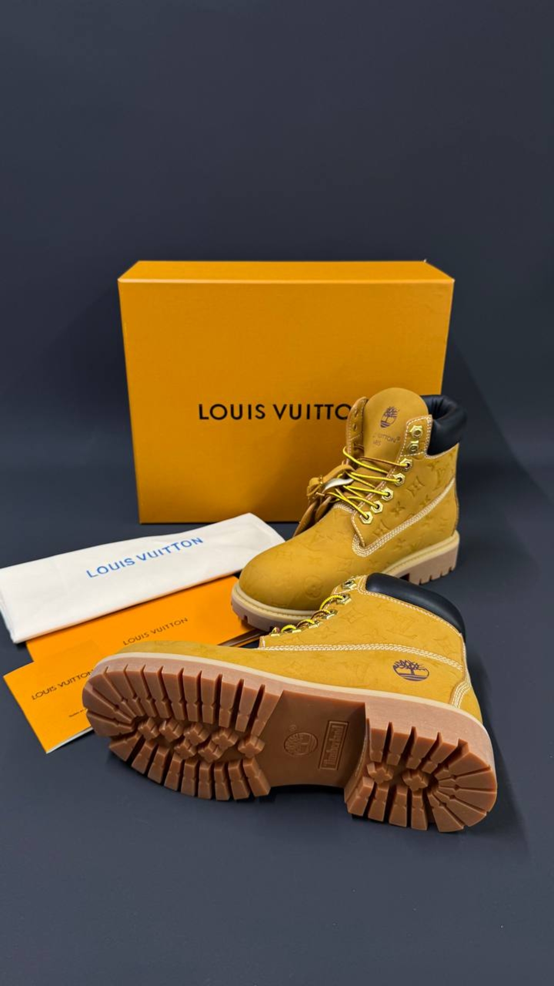 Louis Vuitton x Timberland – Yellow Nubuck Monogram