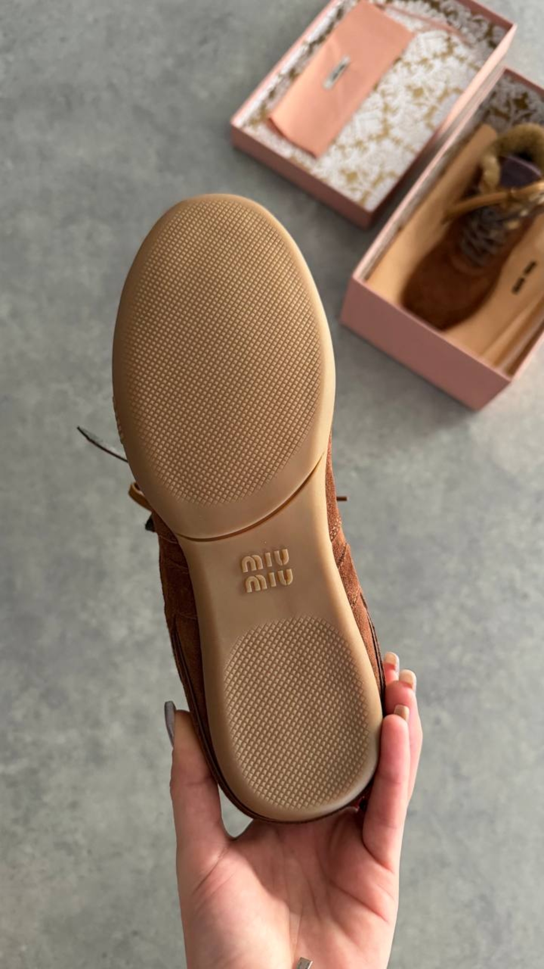 Miu Miu x New Balance 574 SL “Shearling Brown”