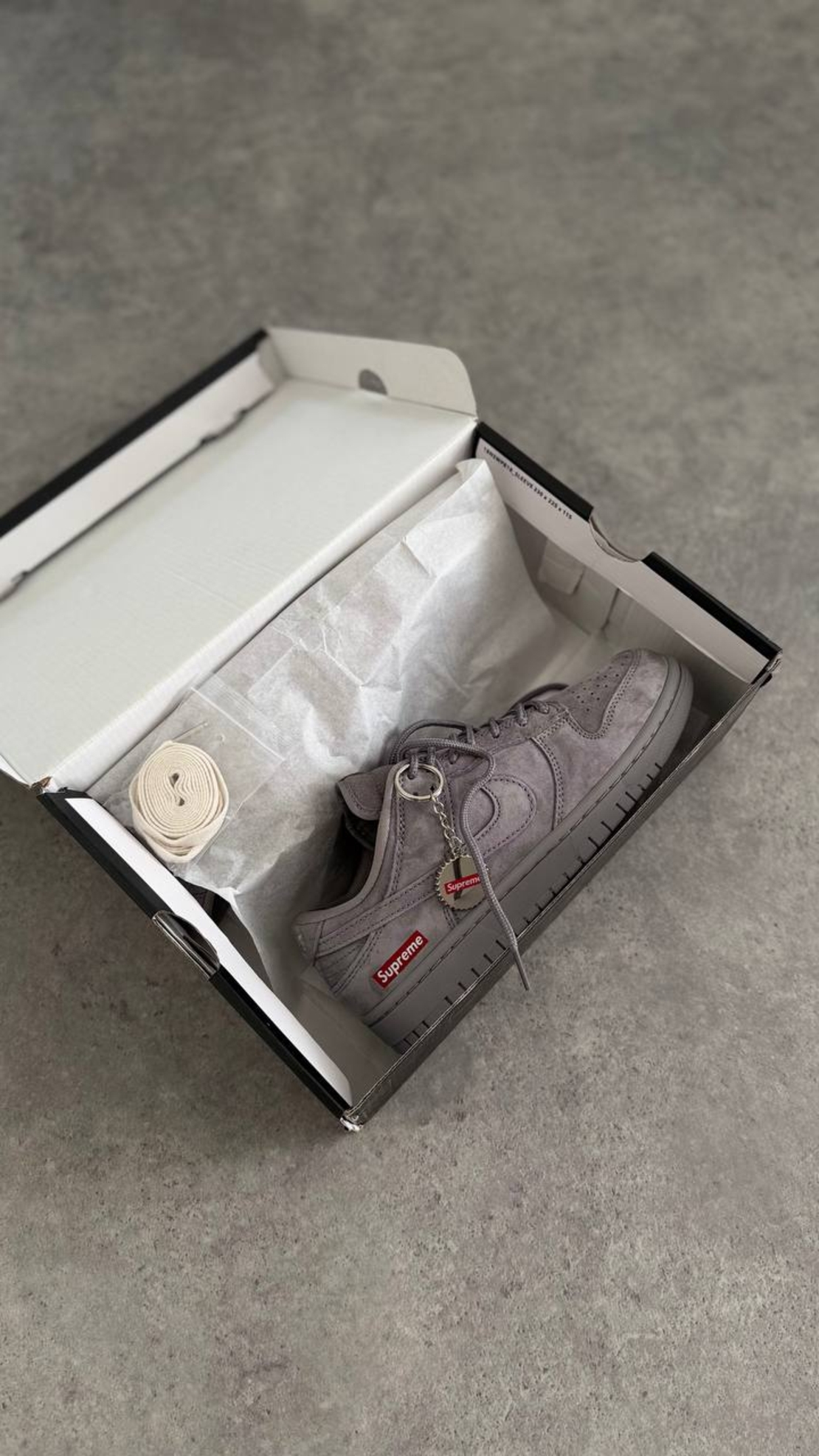 Supreme x Nike SB Dunk Low “Grey”