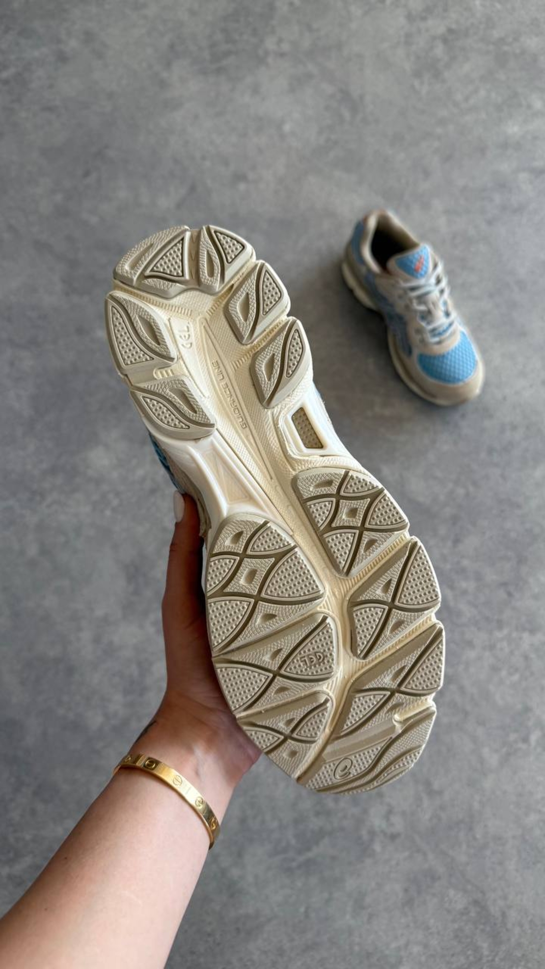 ASICS Gel‑NYC “Harbor Blue / Wood Crepe”