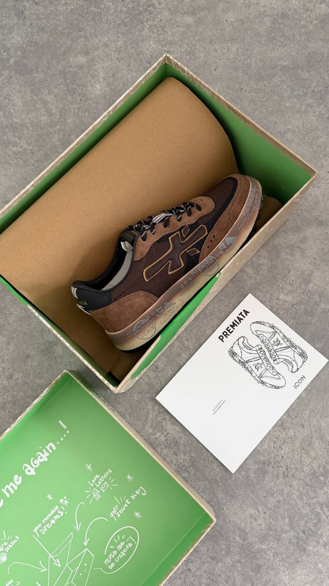 Premiata Mick 483 Olive / Military Green