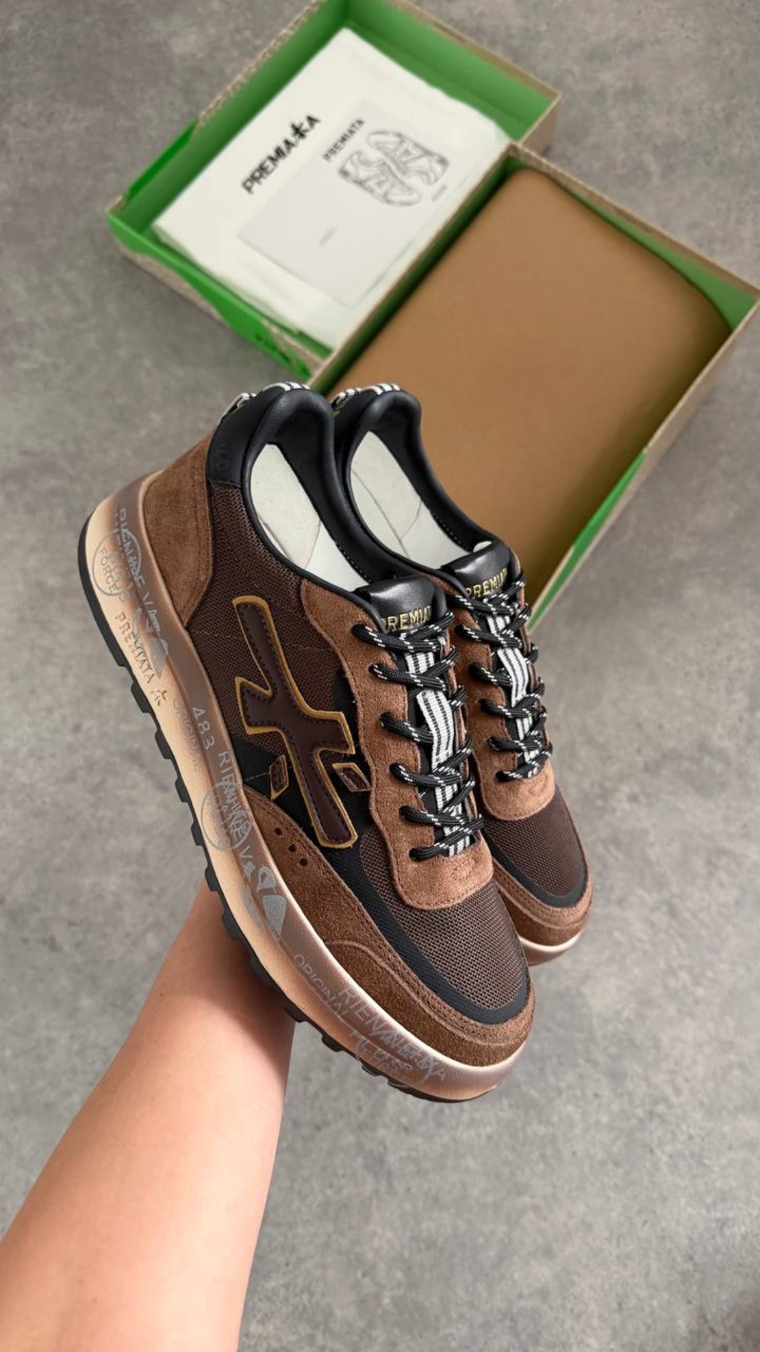 Premiata Mick 483 Olive / Military Green