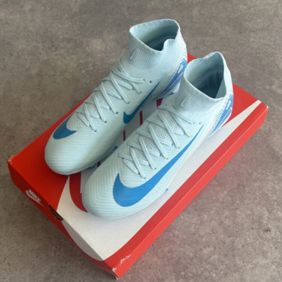 Nike Zoom Mercurial Superfly 9 Pro FG Firm Ground High-Top Blue  Erkek Krampon