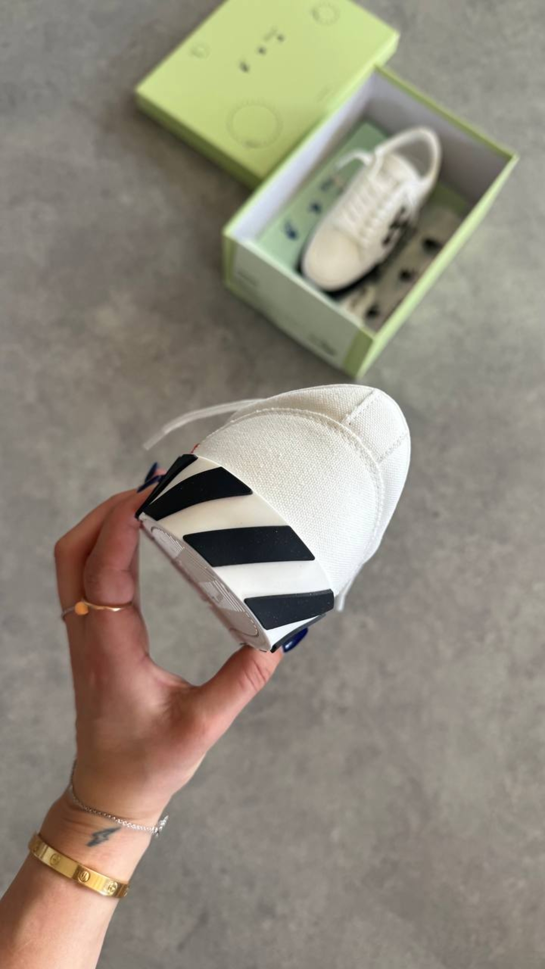 Off-White Canvas Low-Top “White”