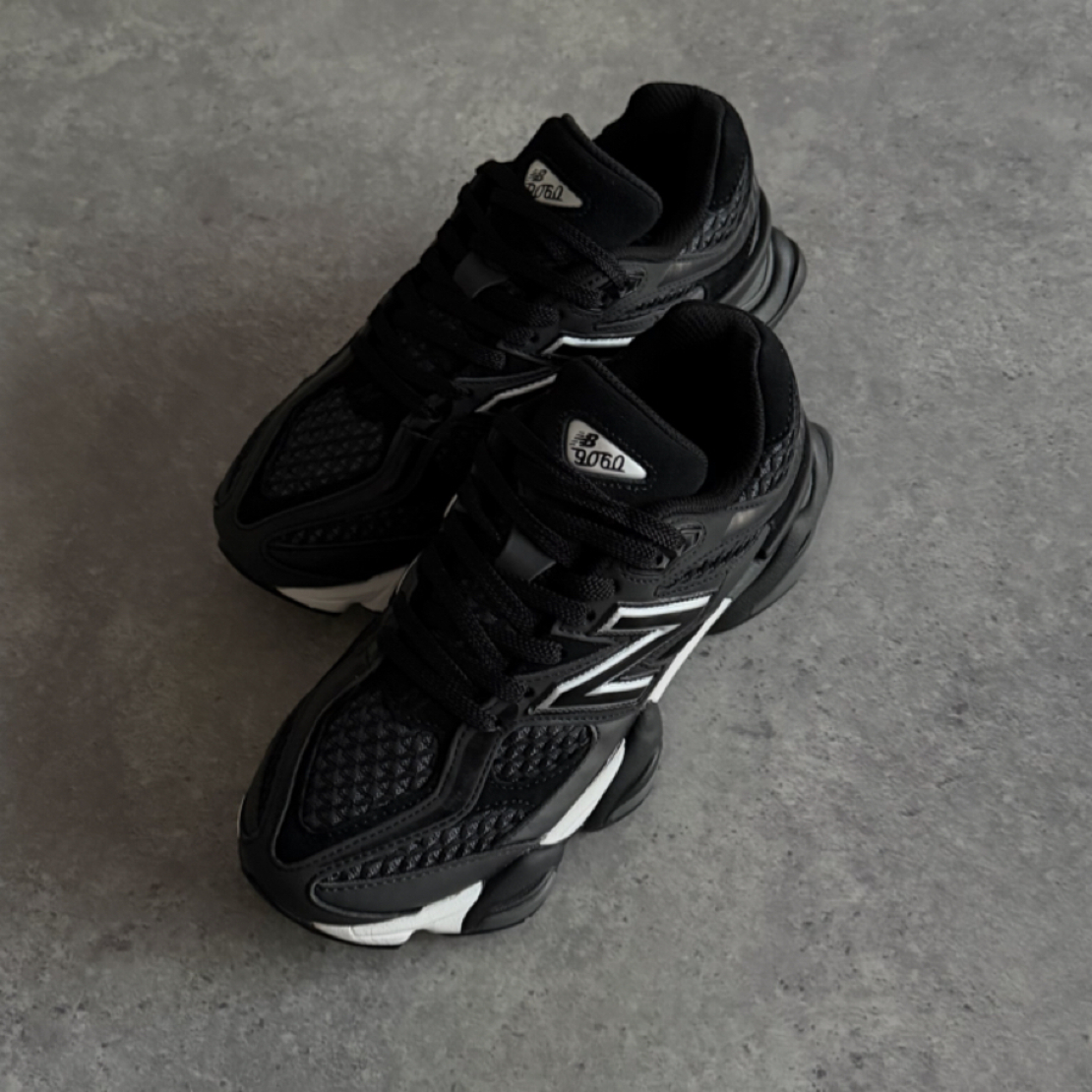 New Balance 9060 Shoe Palace Black Silver