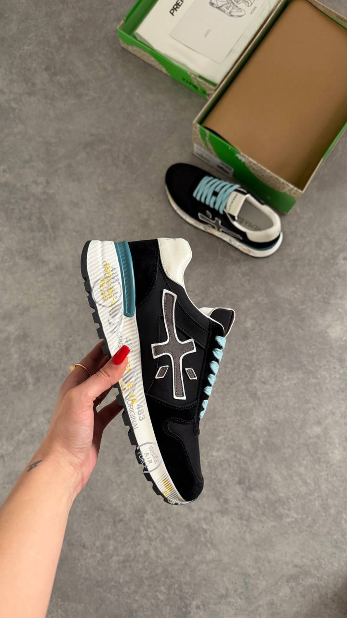 Premiata Mick Suede Leather Sneakers