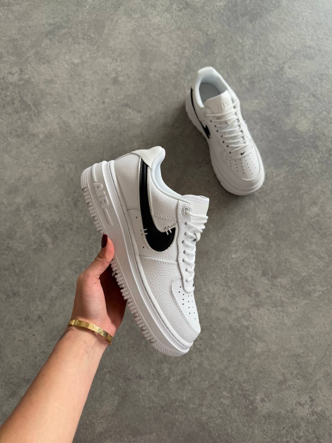 Air Force 1 luxe “White & Black”
