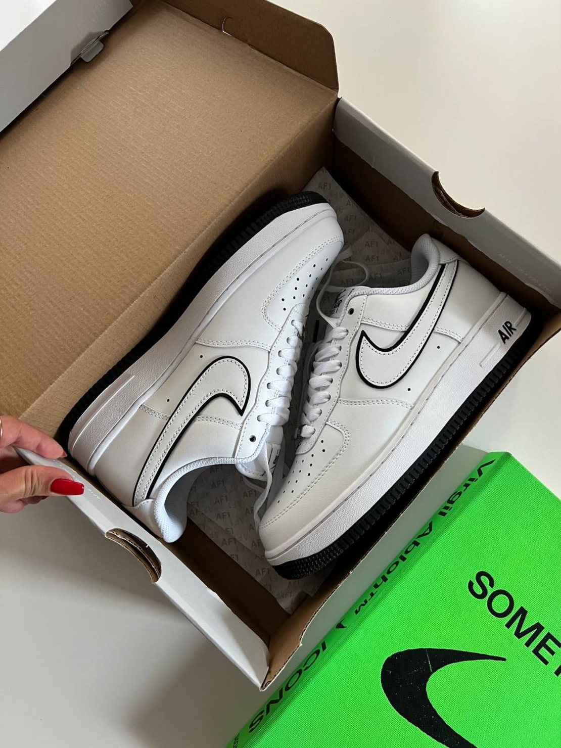 Air Force 1 '07 Low ''White&Black Outline Swoosh''