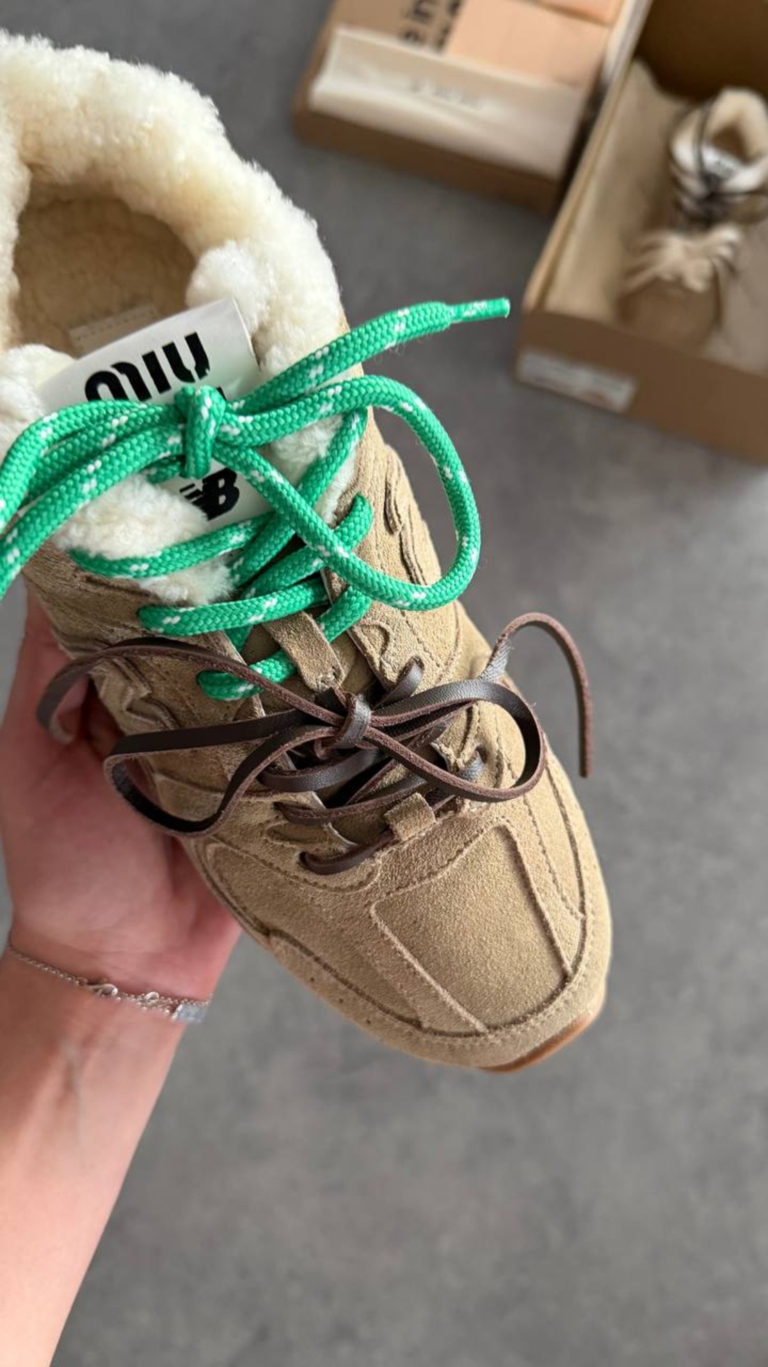 New Balance x Miu Miu 530 SL “Shearling Beige”