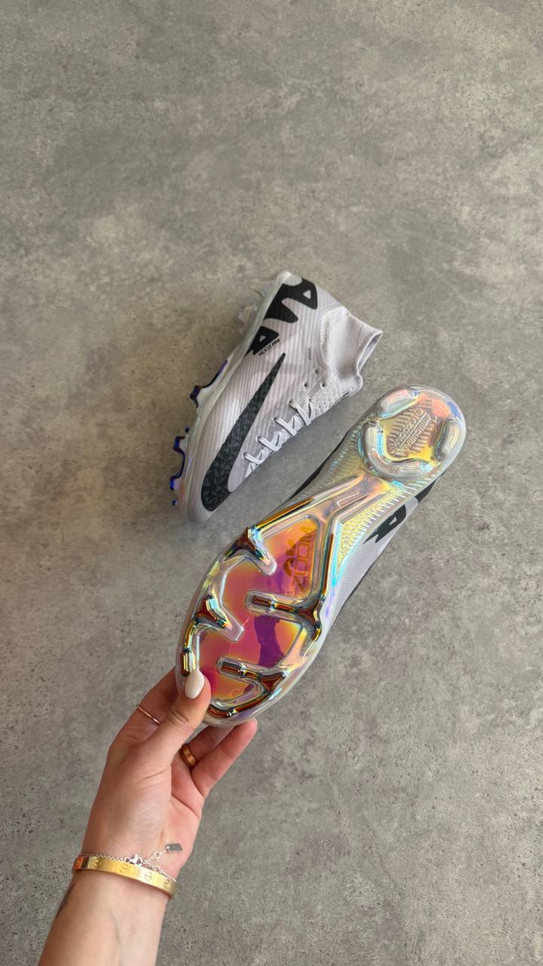 Nike Zoom Mercurial Superfly 9 Pro FG Firm Ground High-Top Grey