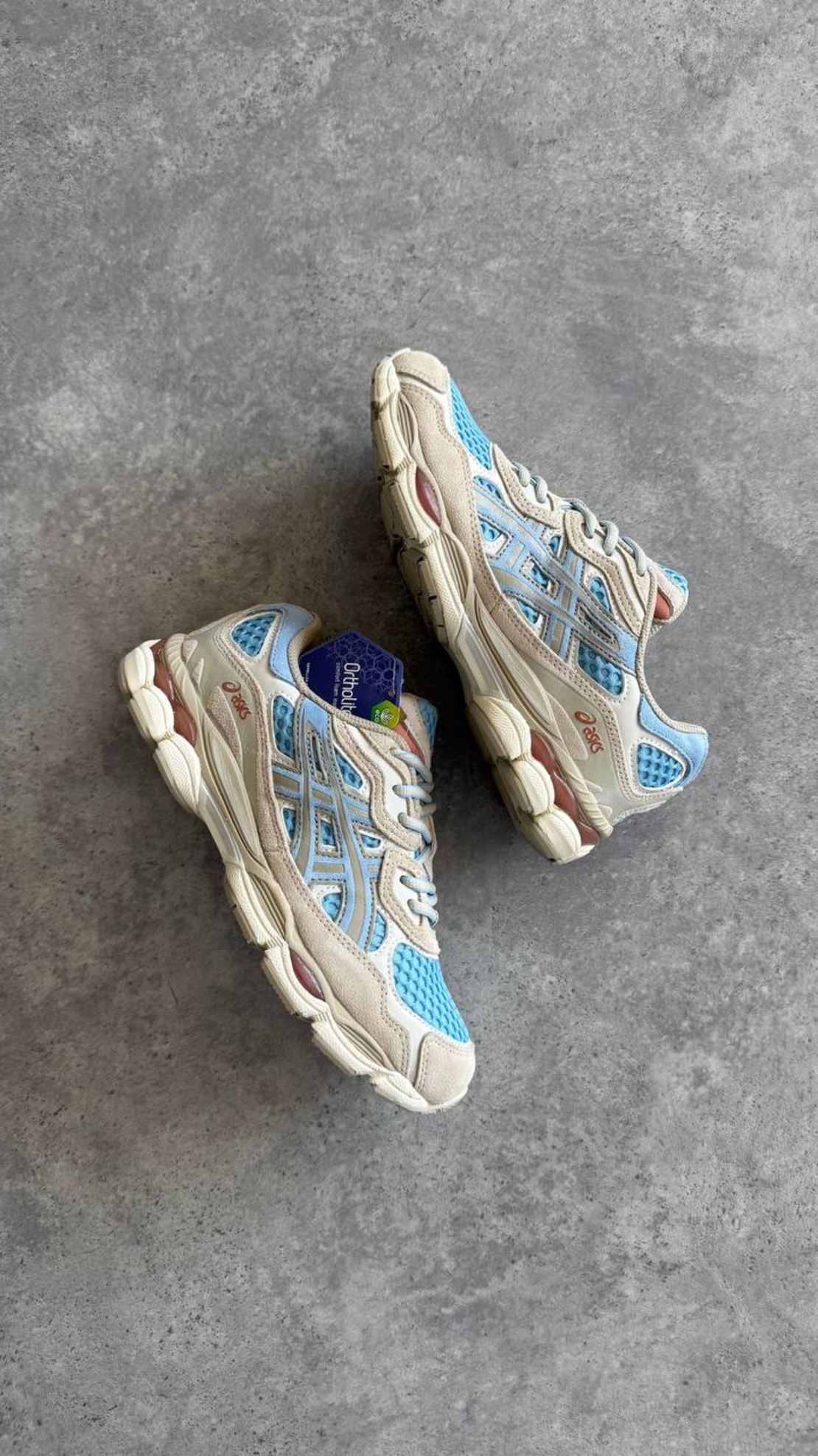 ASICS Gel‑NYC “Harbor Blue / Wood Crepe”
