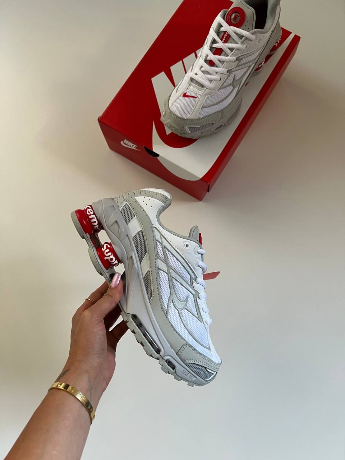 Nike Supreme x Shox Ride 2 'White'
