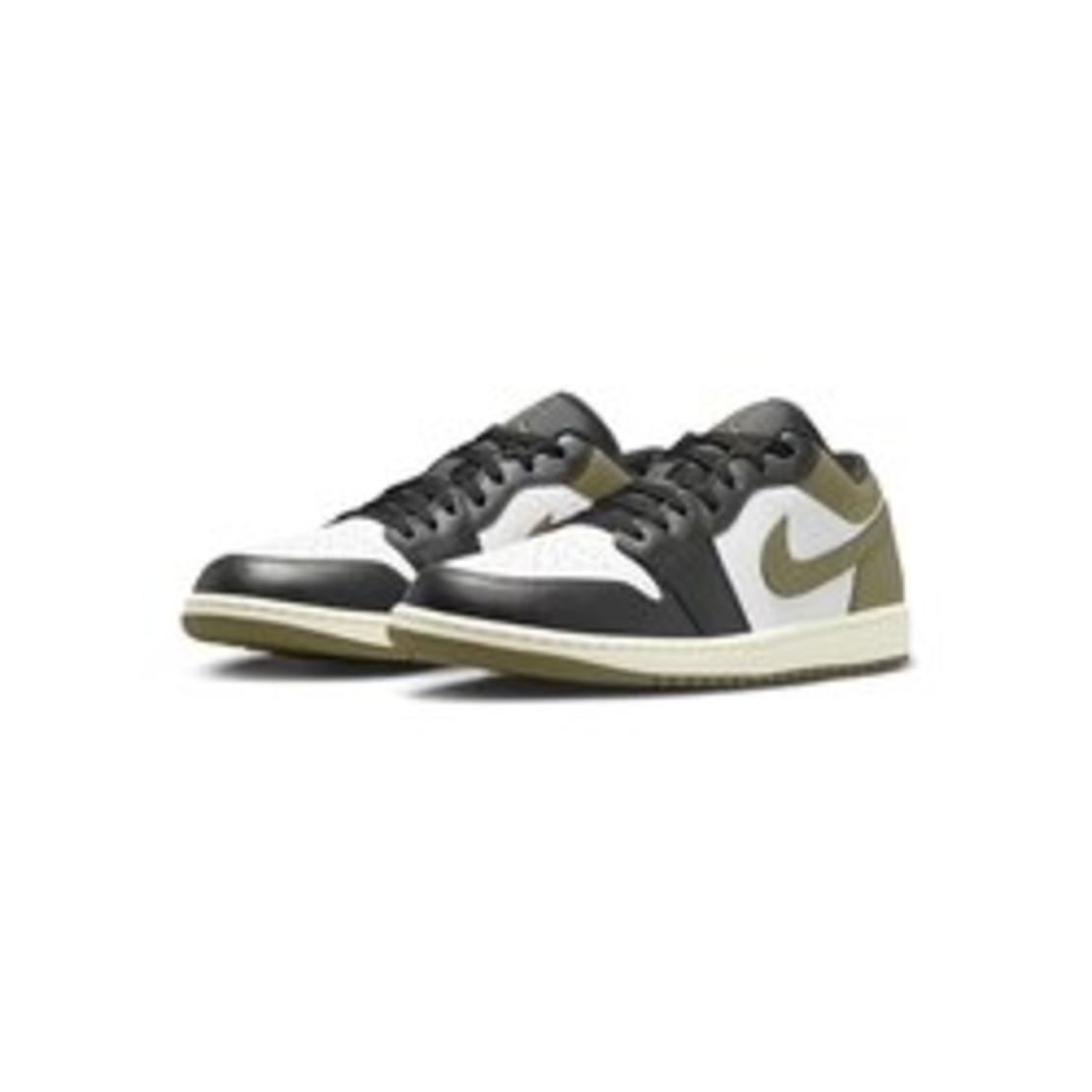 Air Jordan 1 Low  'black toe medium olive'