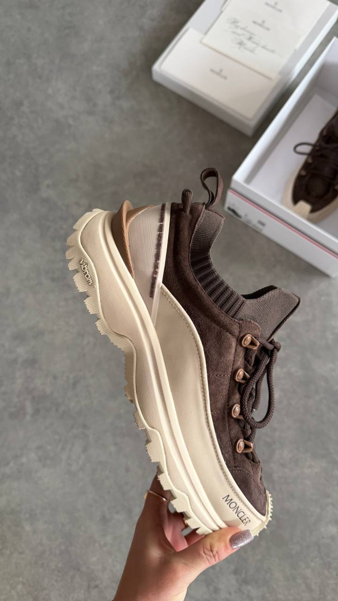 Moncler Trailgrip Lite 2 Low “Brown/Beige”