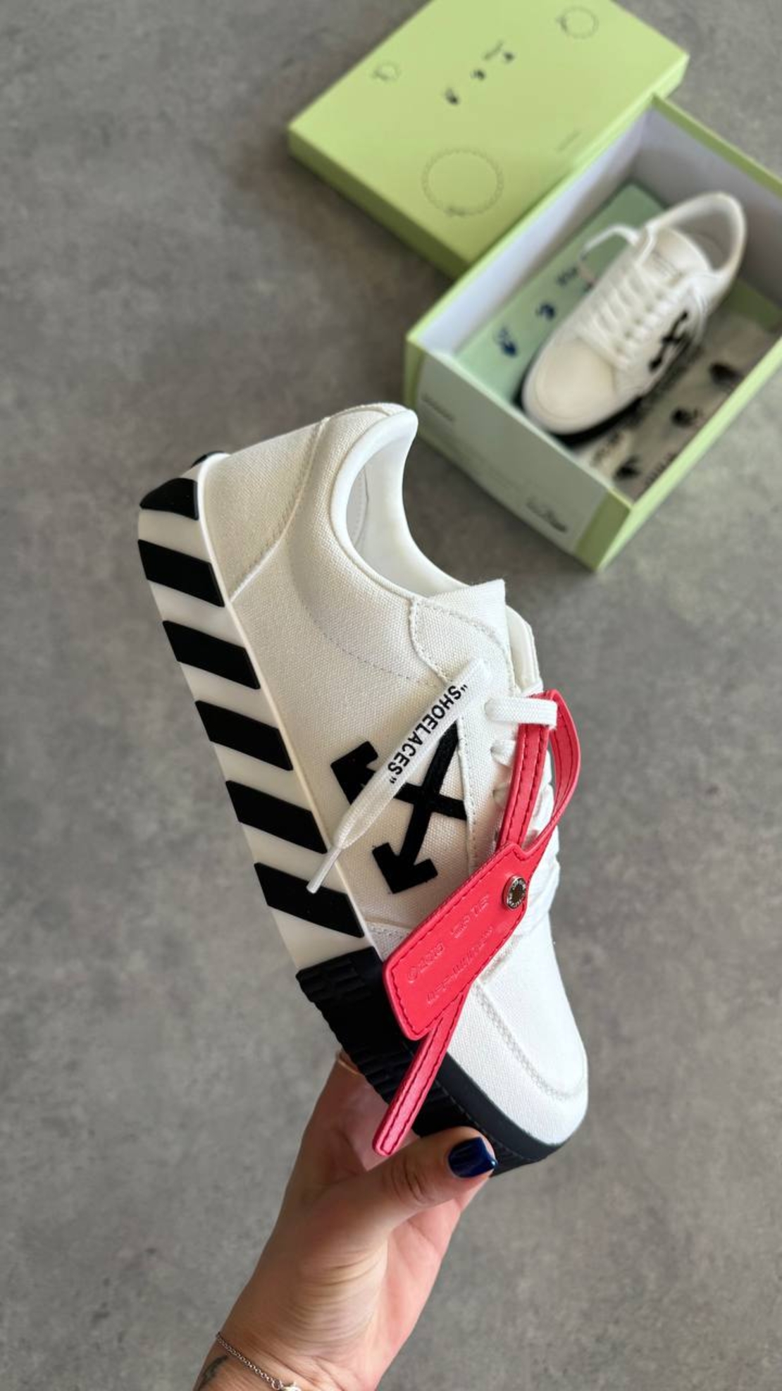 Off-White Canvas Low-Top “White”