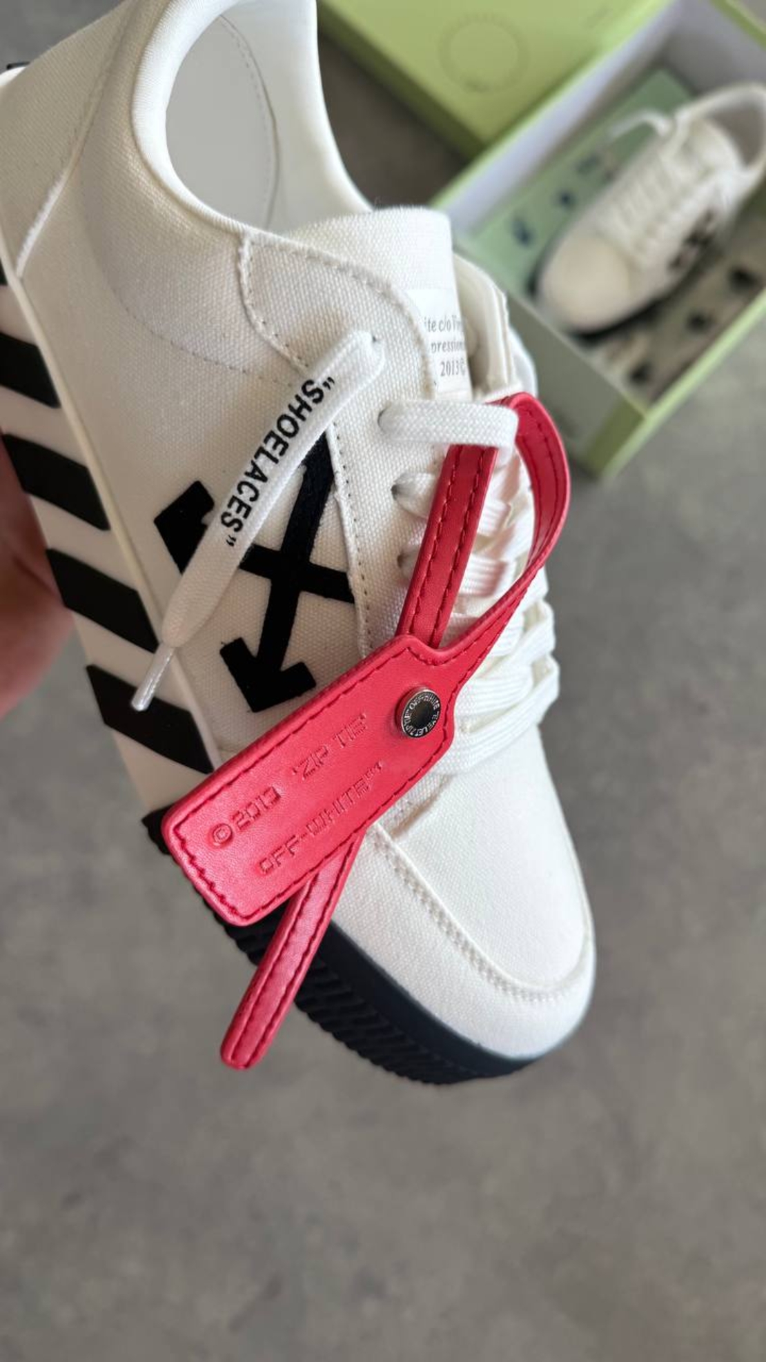 Off-White Canvas Low-Top “White”