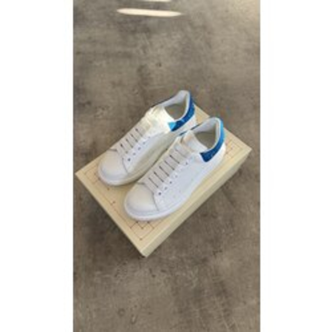 Mcqueen Swarovski “White Blue”