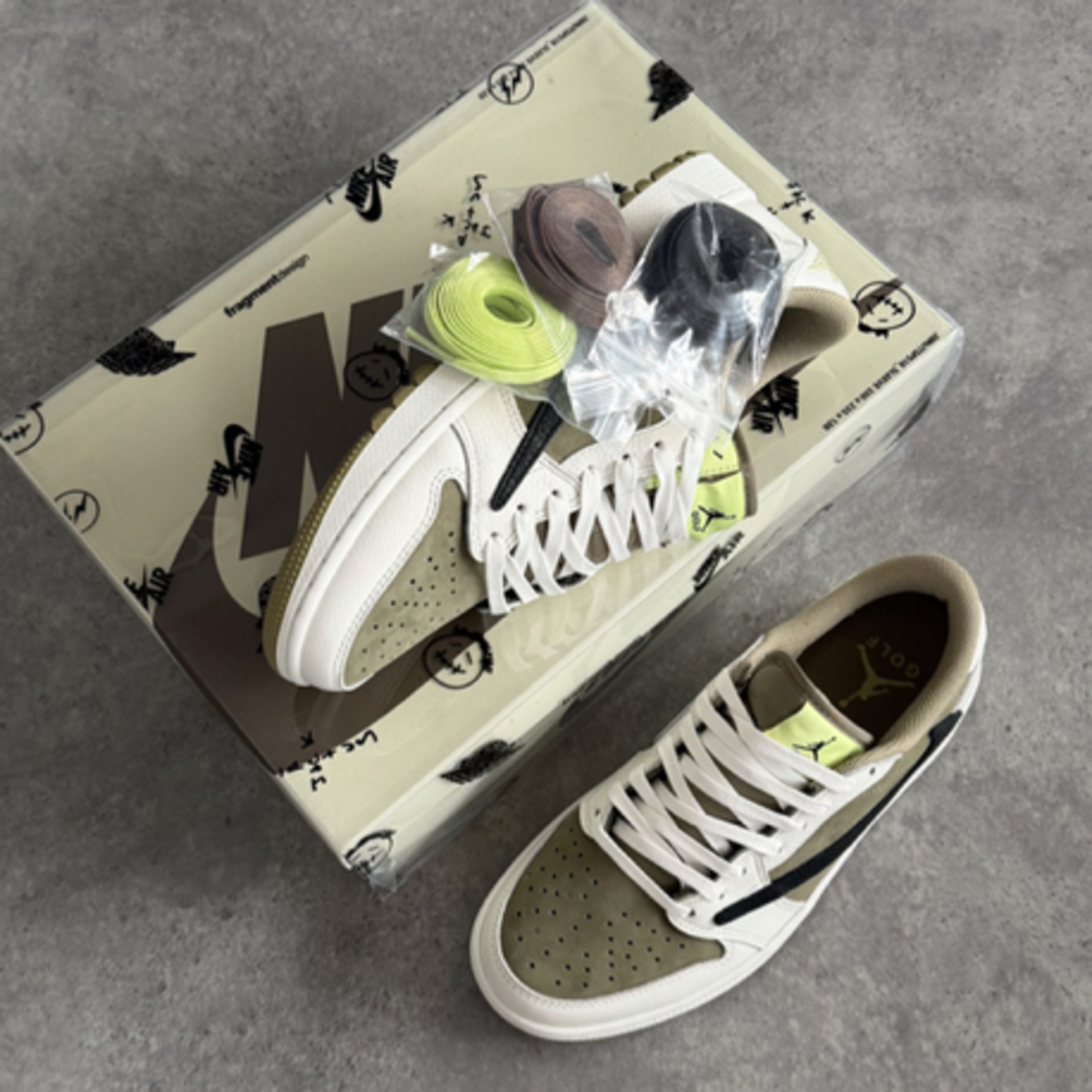 Premium Air Jordan 1 Low Golf x Travis Scott