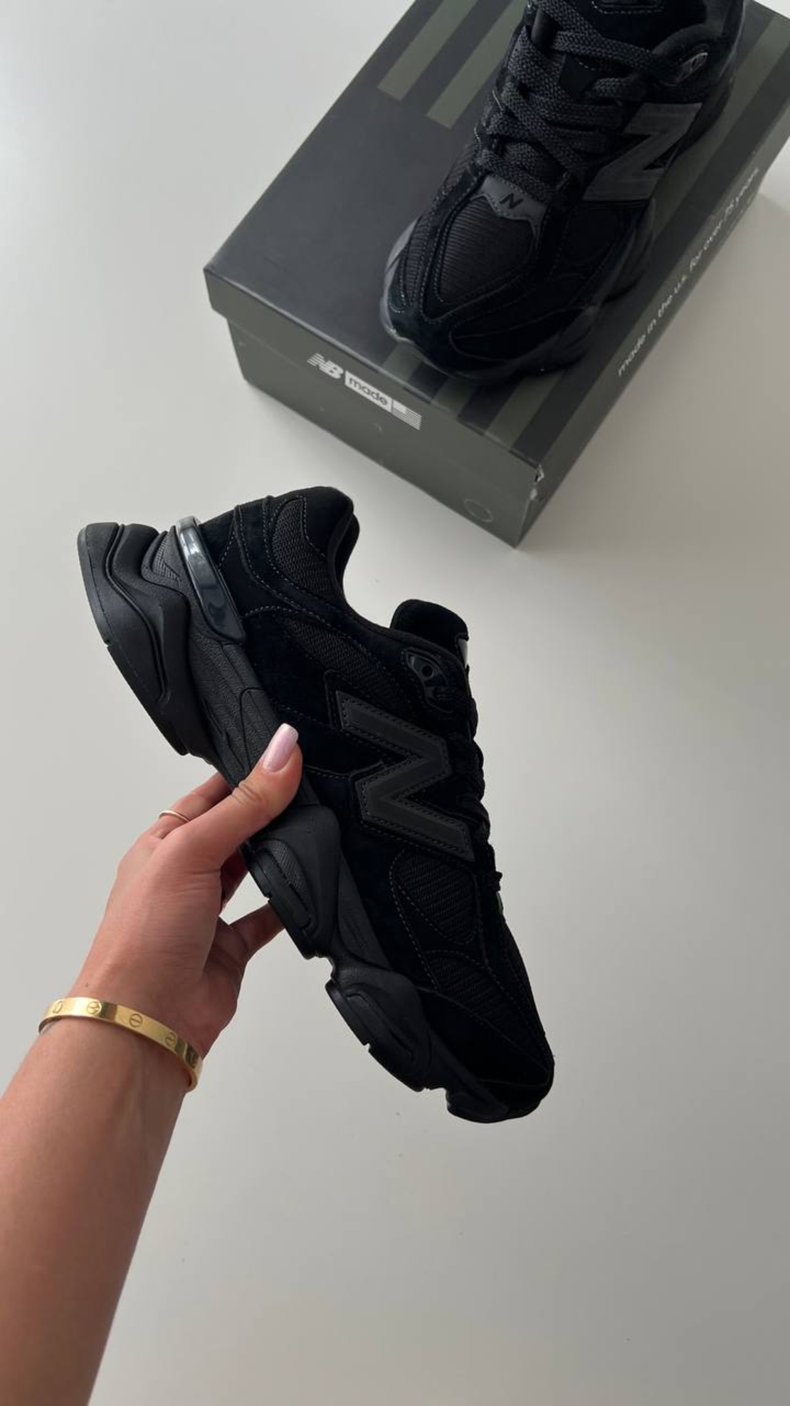 New Balance 9060 “Triple Black Suede”