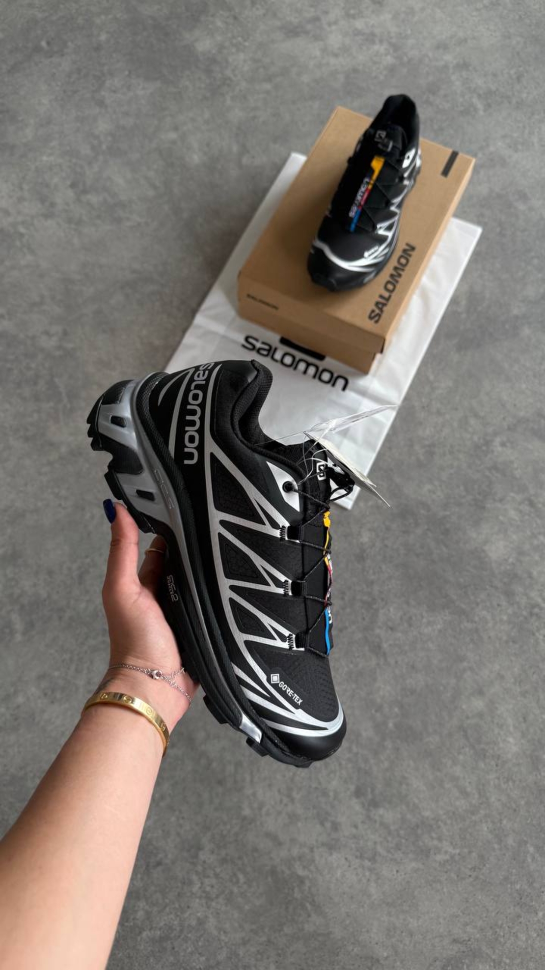 Salomon XT-6 Gore-Tex “Black & Silver”