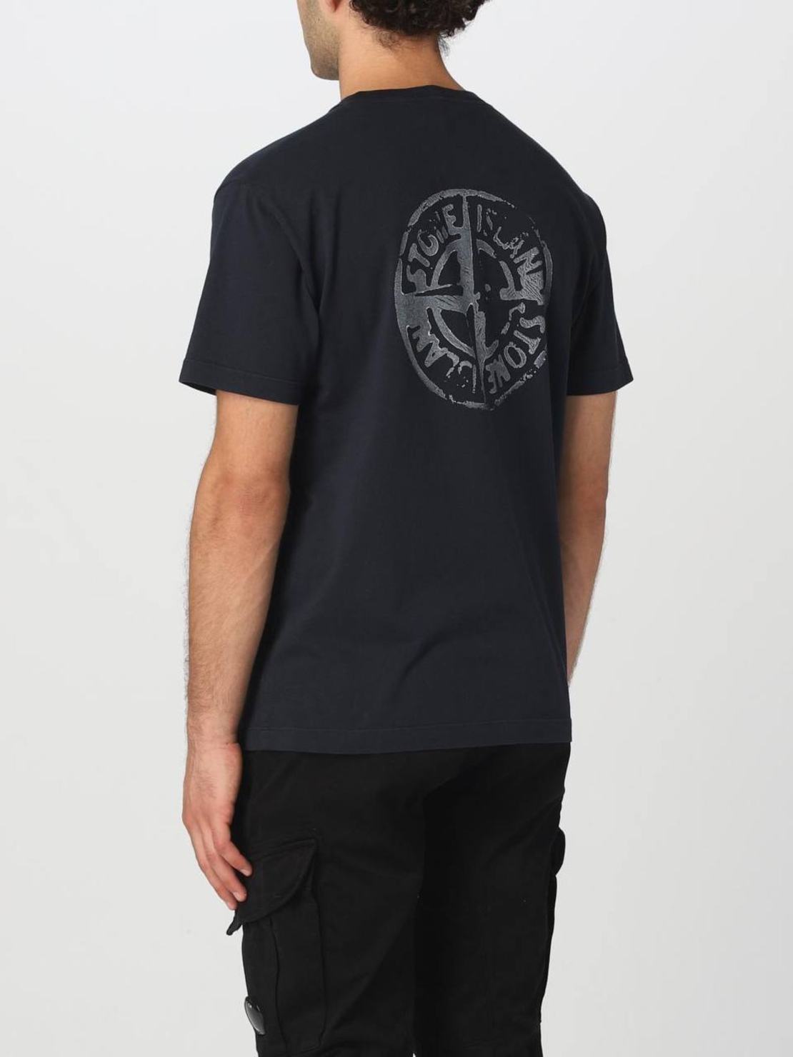 Stone Island Compass Logo T-Shirt – Black