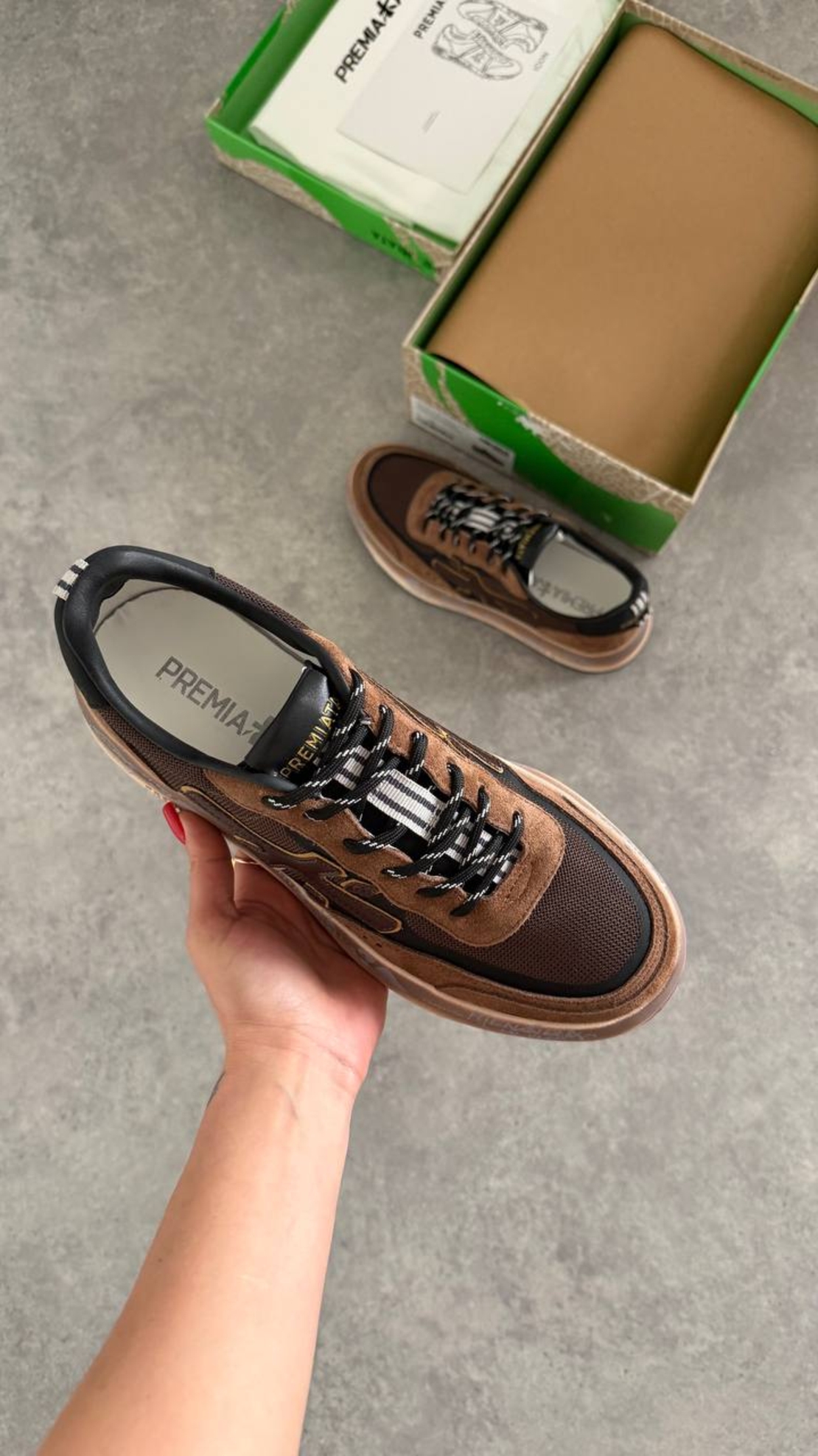 Premiata Mick 483 Olive / Military Green