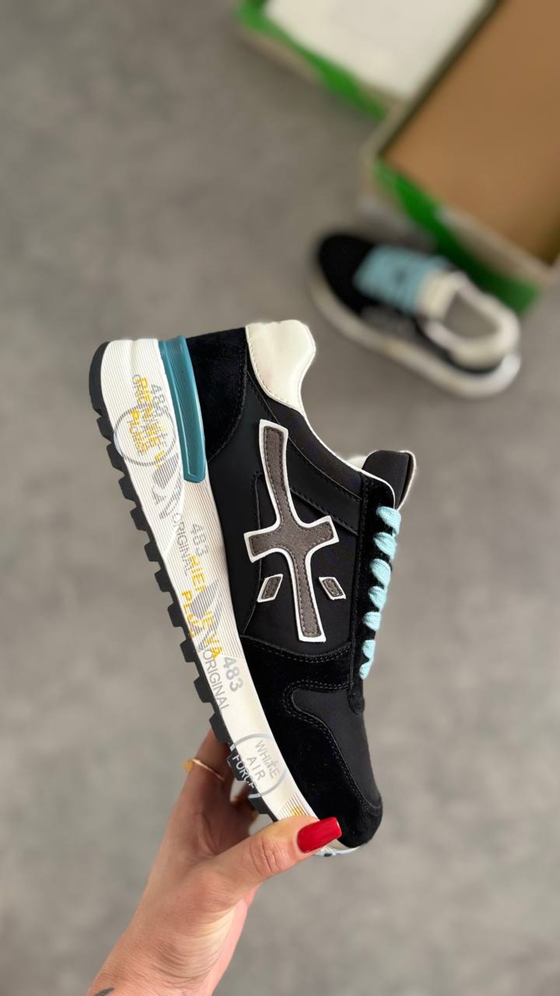 Premiata Mick Suede Leather Sneakers