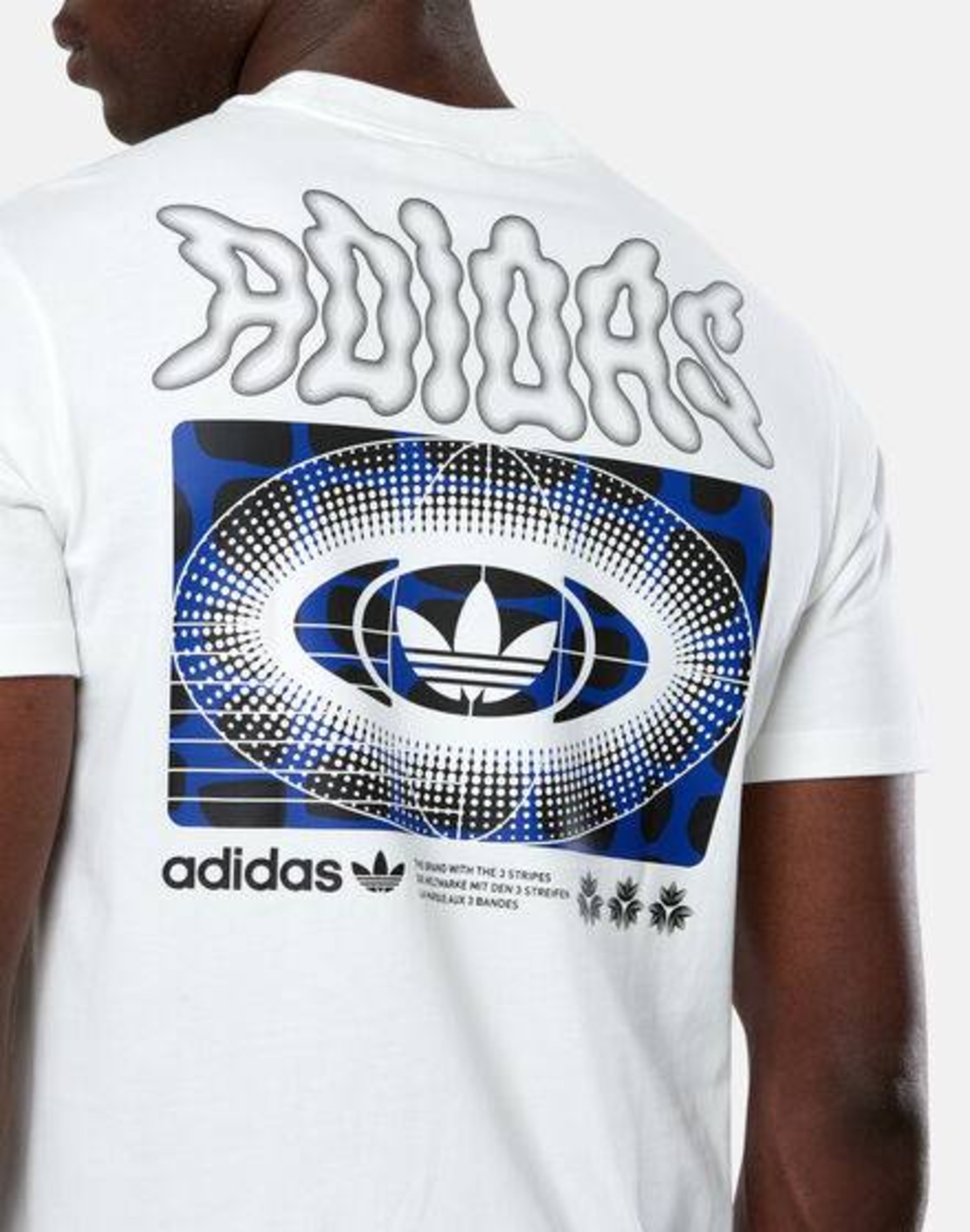 Adidas Originals Hyperpop Graphic T-Shirt – White/Blue