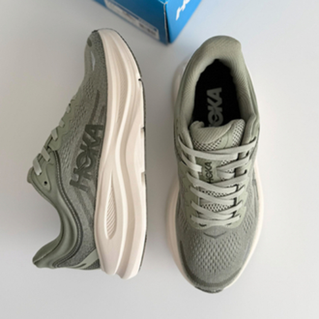 Hoka bondi 9 "Green"