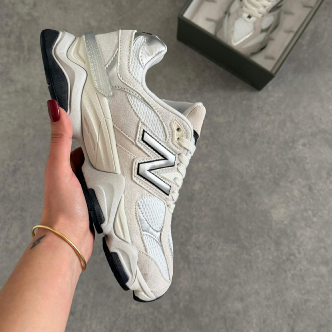 New Balance 9060 'White Black Metallic Silver'