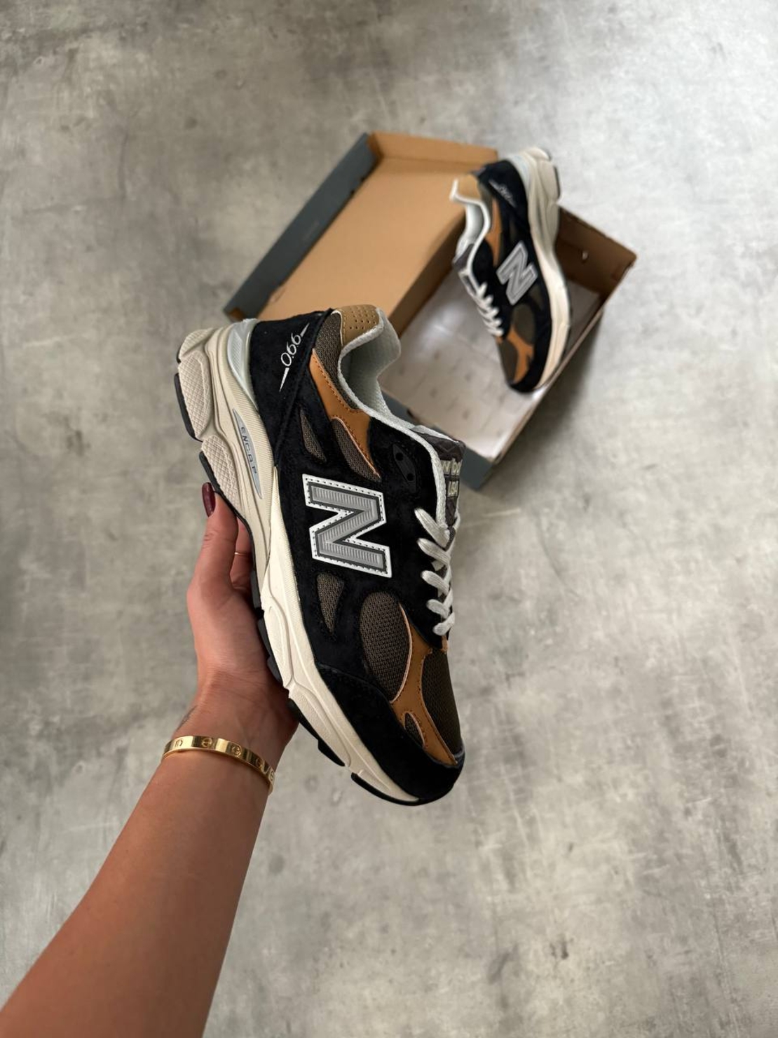 New Balance M 990 V3 BB3 Made in USA (Black/Tan)
