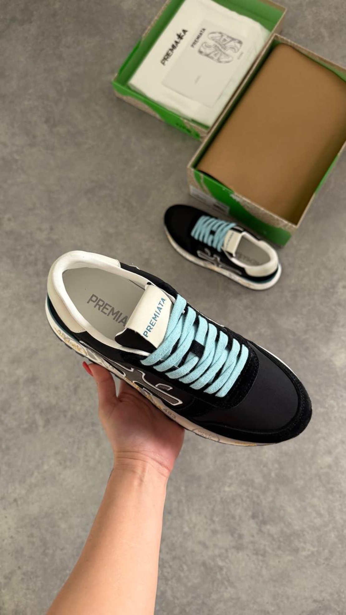 Premiata Mick Suede Leather Sneakers