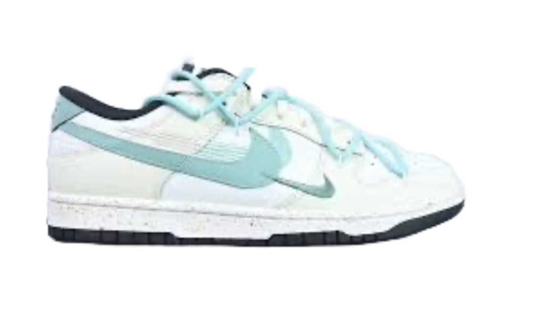 DUNK LOW ‘MULTIPLE AQUA SWOOSHES’ SAIL BLACK