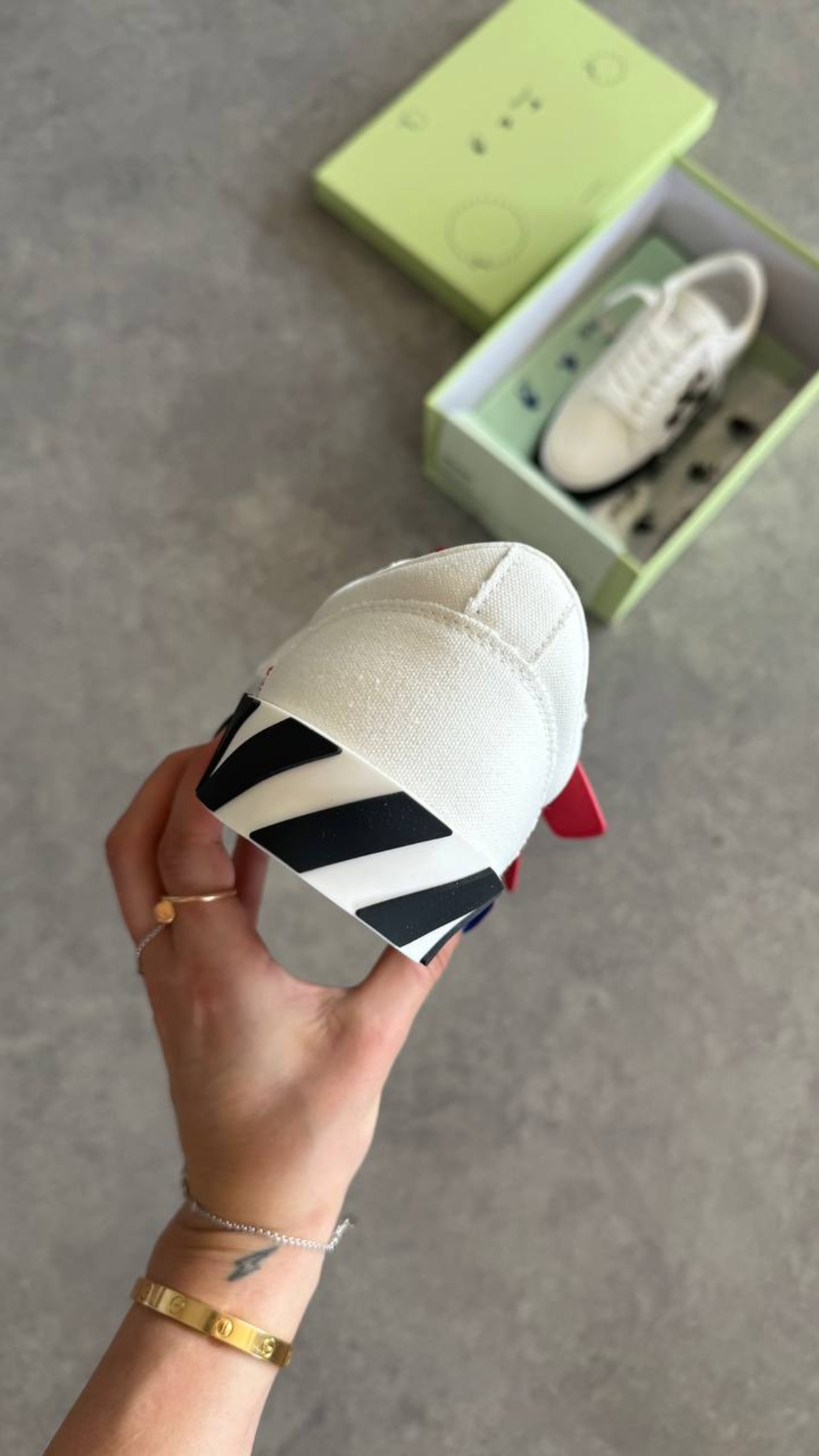 Off-White Canvas Low-Top “White”