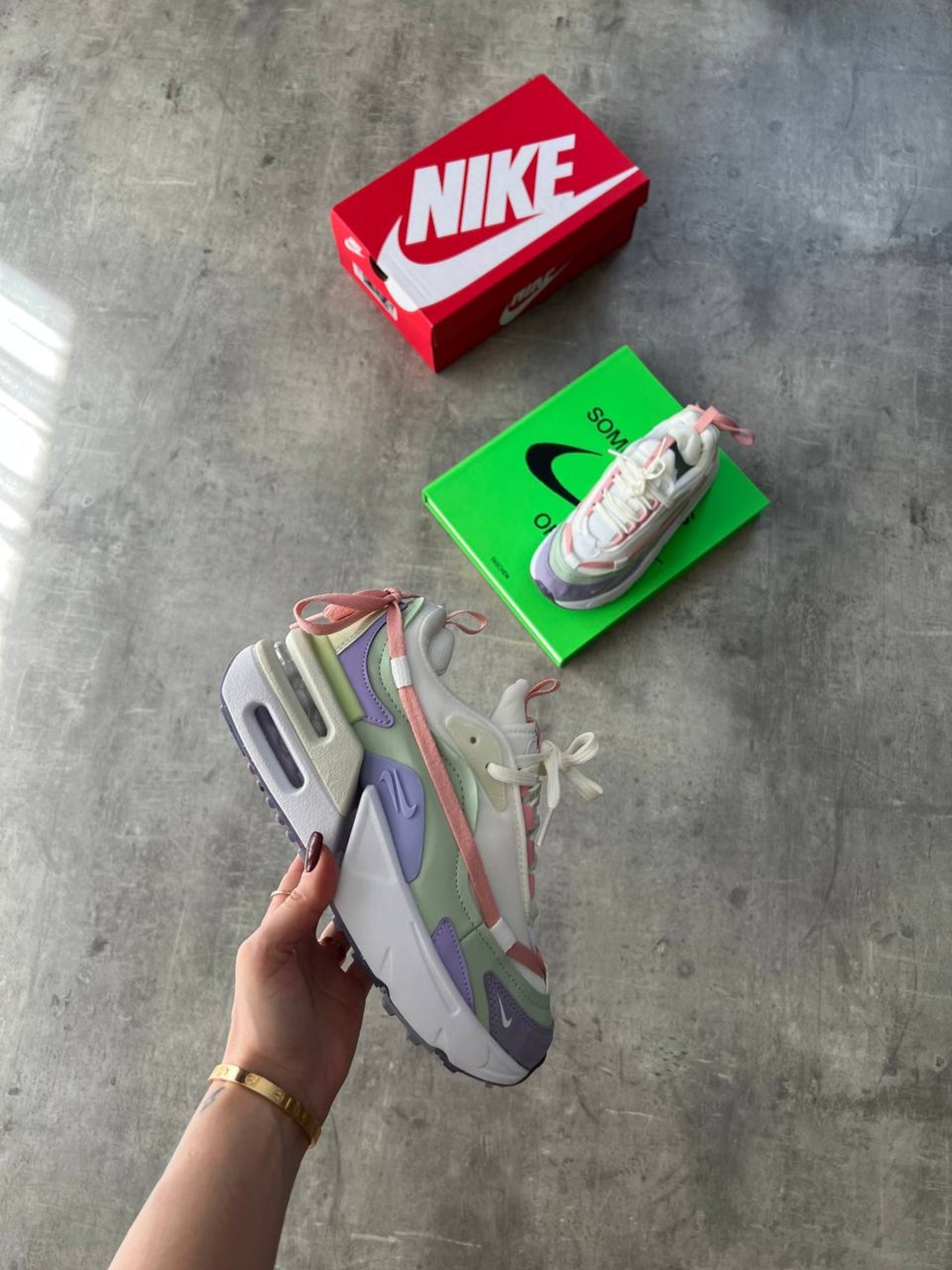 Air Max Furyosa “White/Green and Purple''