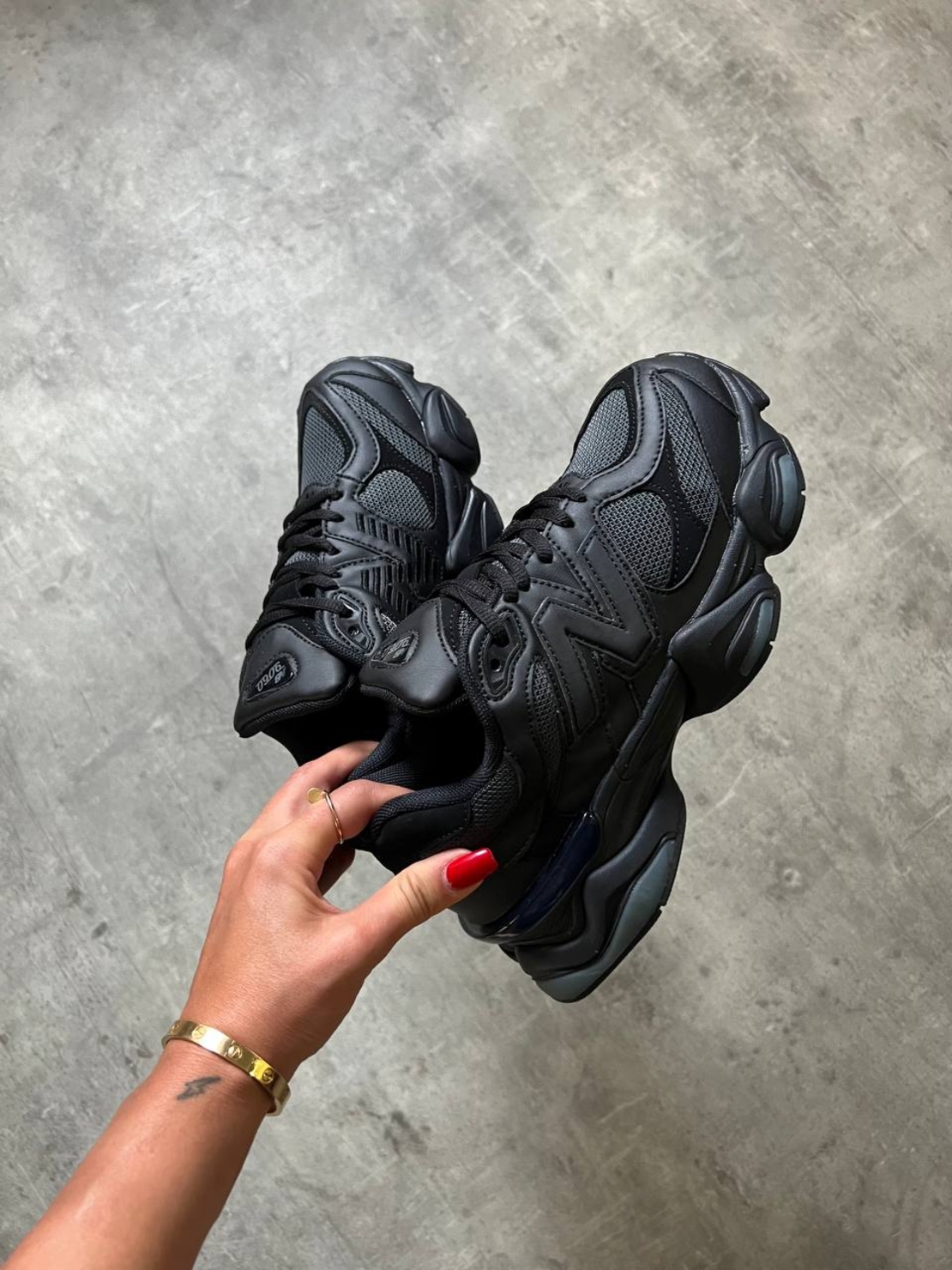 New Balance 9060 “Triple Black Leather”