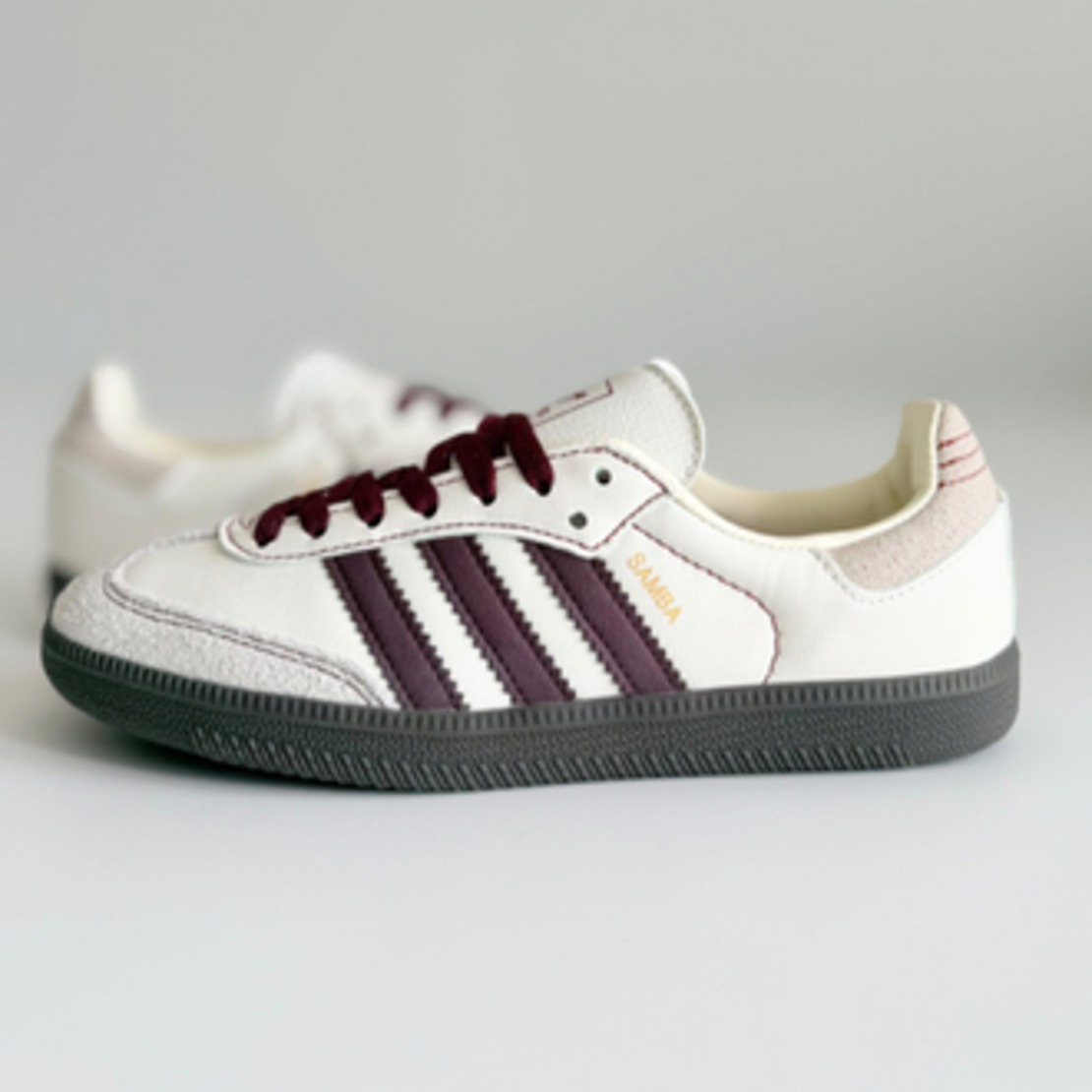 Adidas Samba "Wonder White Maroon"