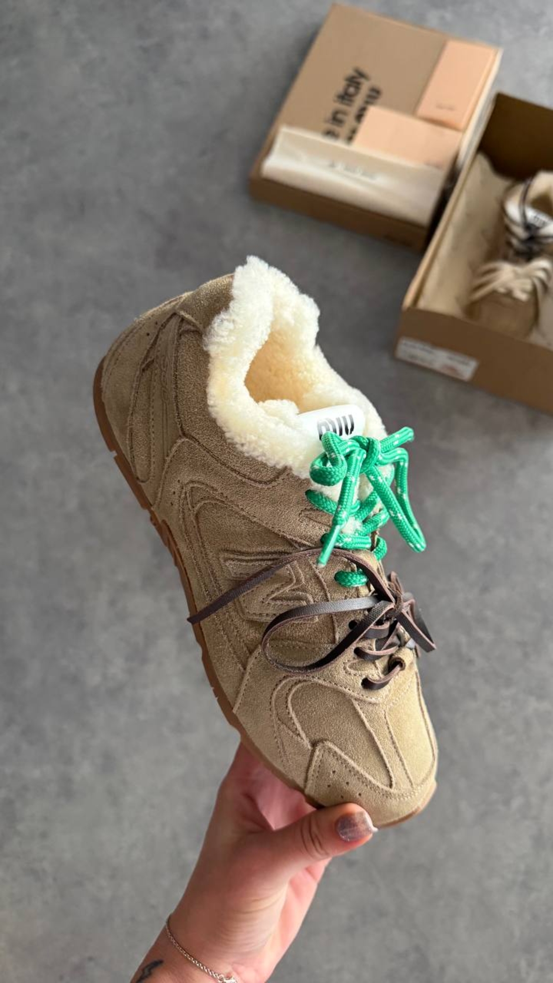 New Balance x Miu Miu 530 SL “Shearling Beige”