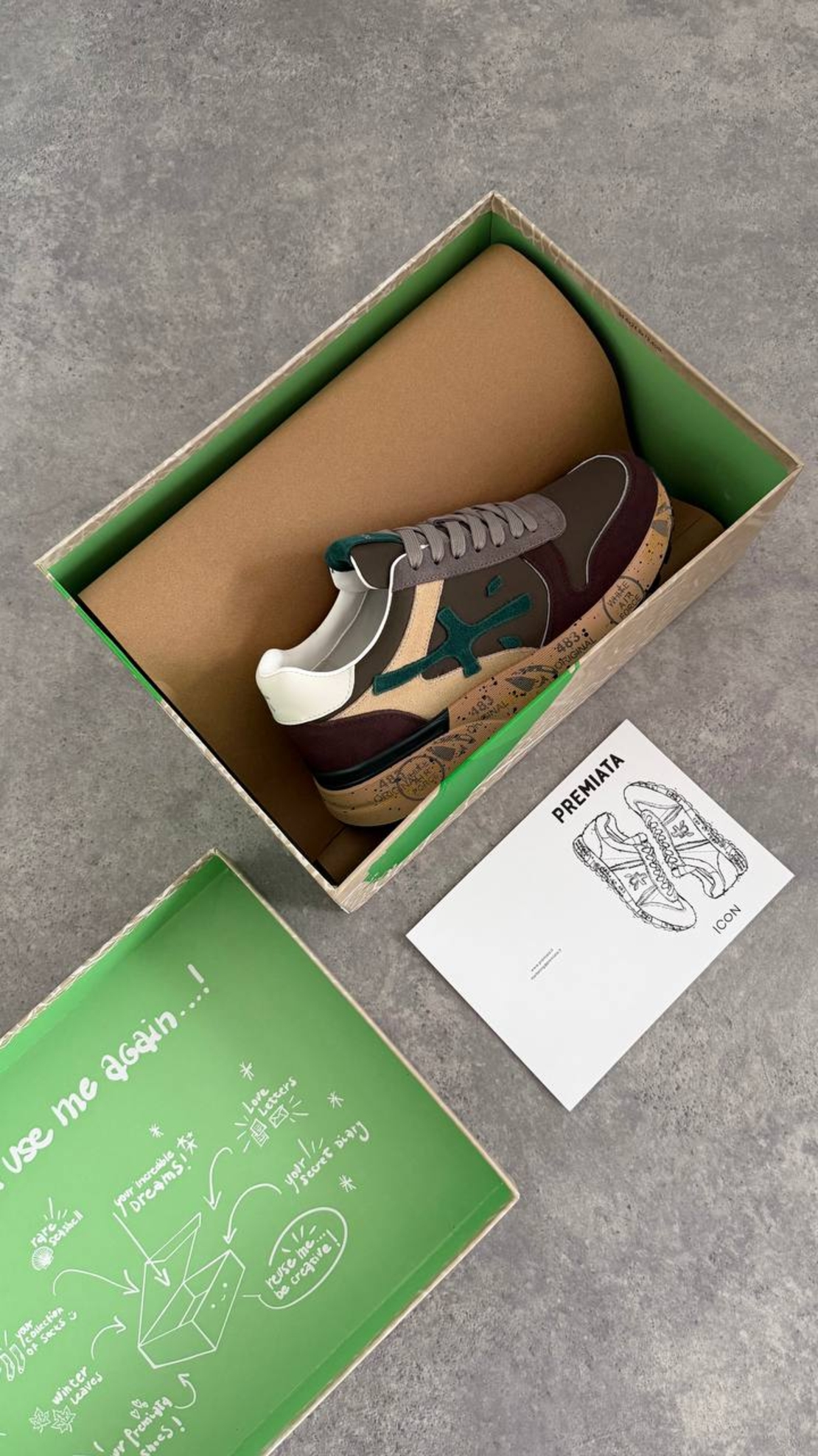 Premiata Mick “Green Shadow” Street Edition