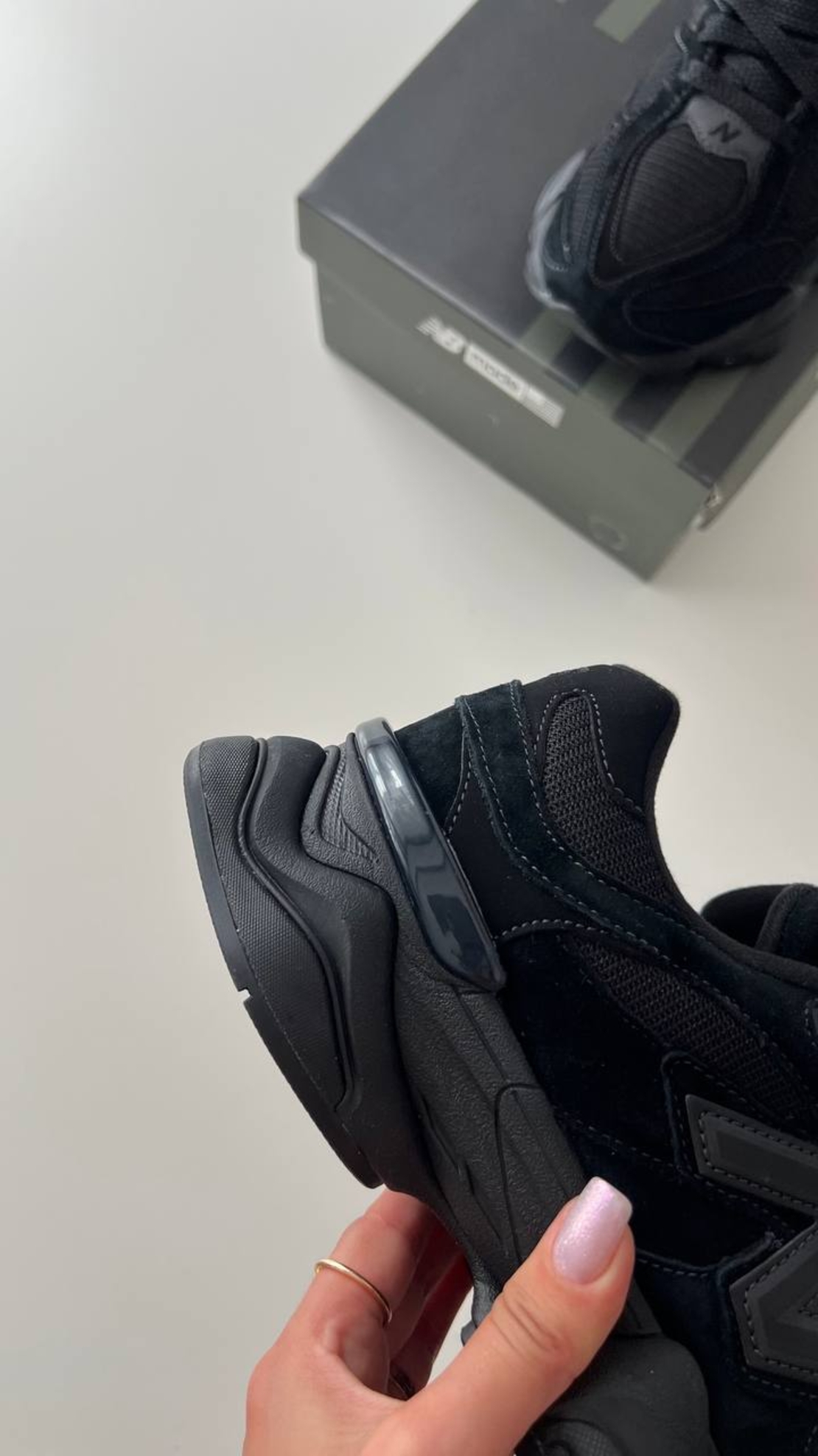 New Balance 9060 “Triple Black Suede”