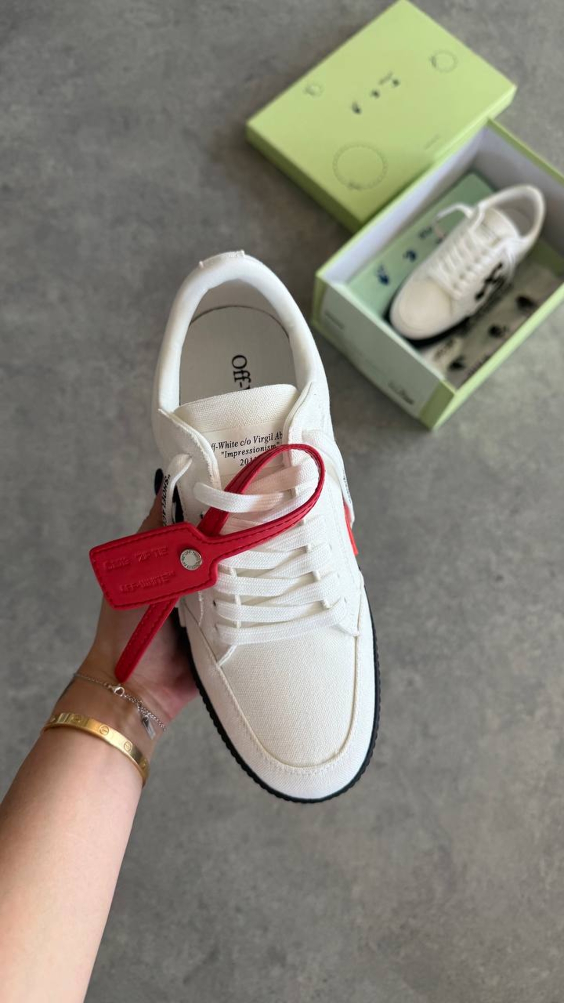 Off-White Canvas Low-Top “White”