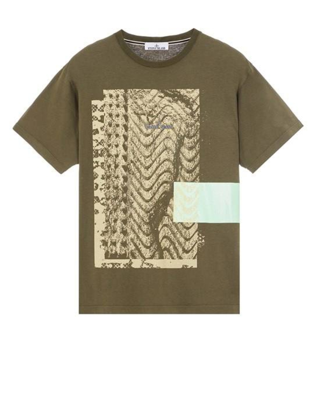 Stone Island Graphic Print T-Shirt – Military Green