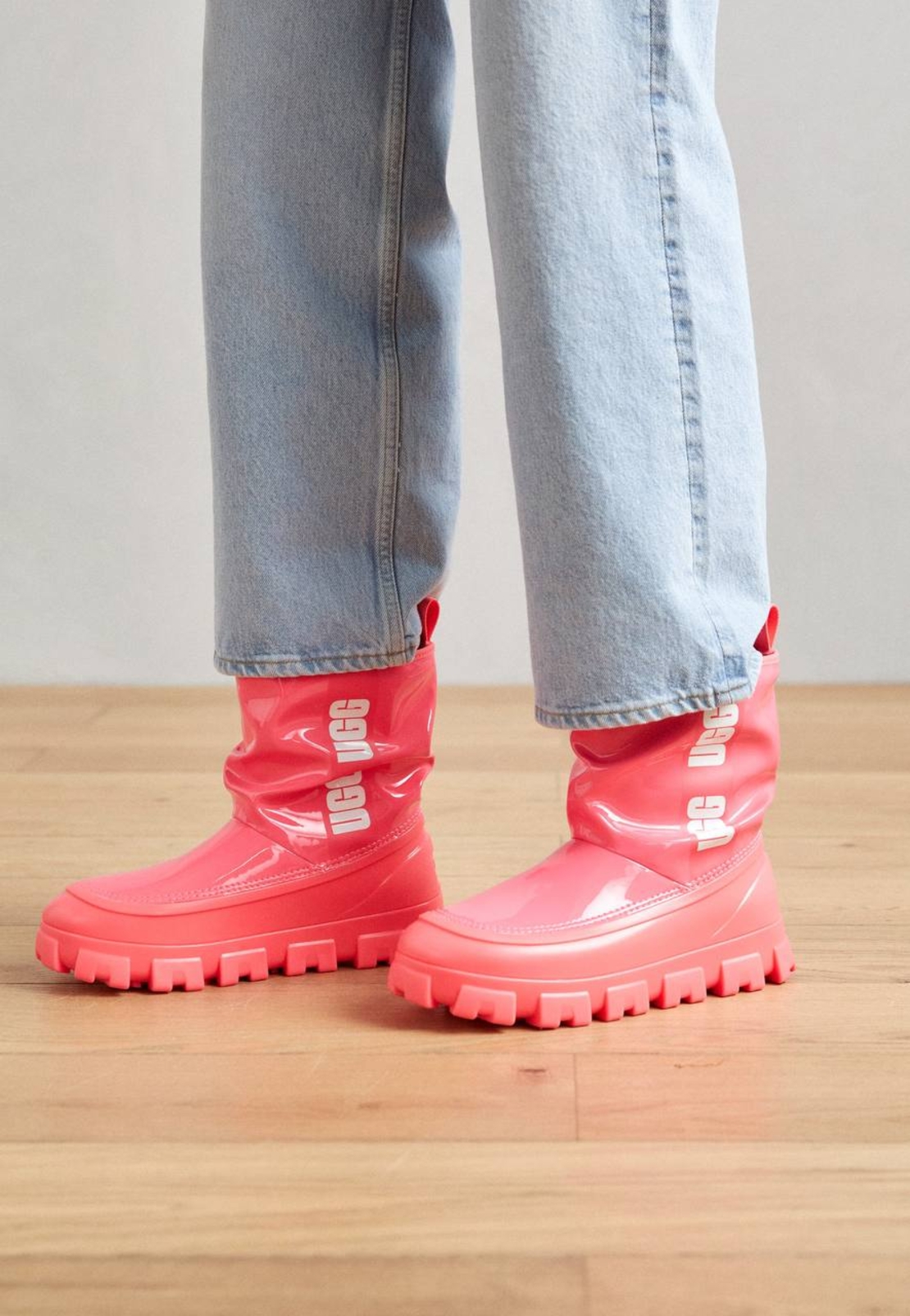 UGG Classic Brellah Mini “Super Coral” Waterproof Boots