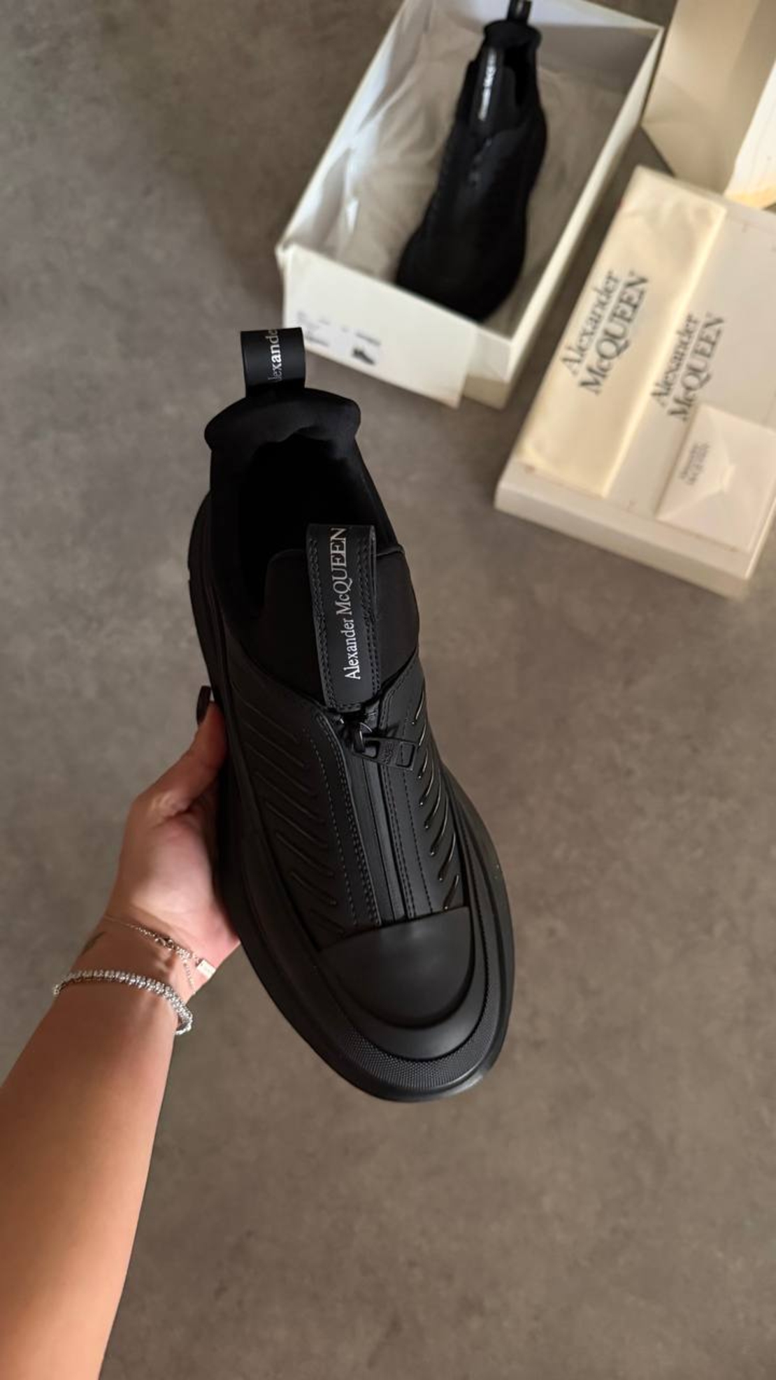 Alexander McQueen Deck Lace-Up “Triple Black”