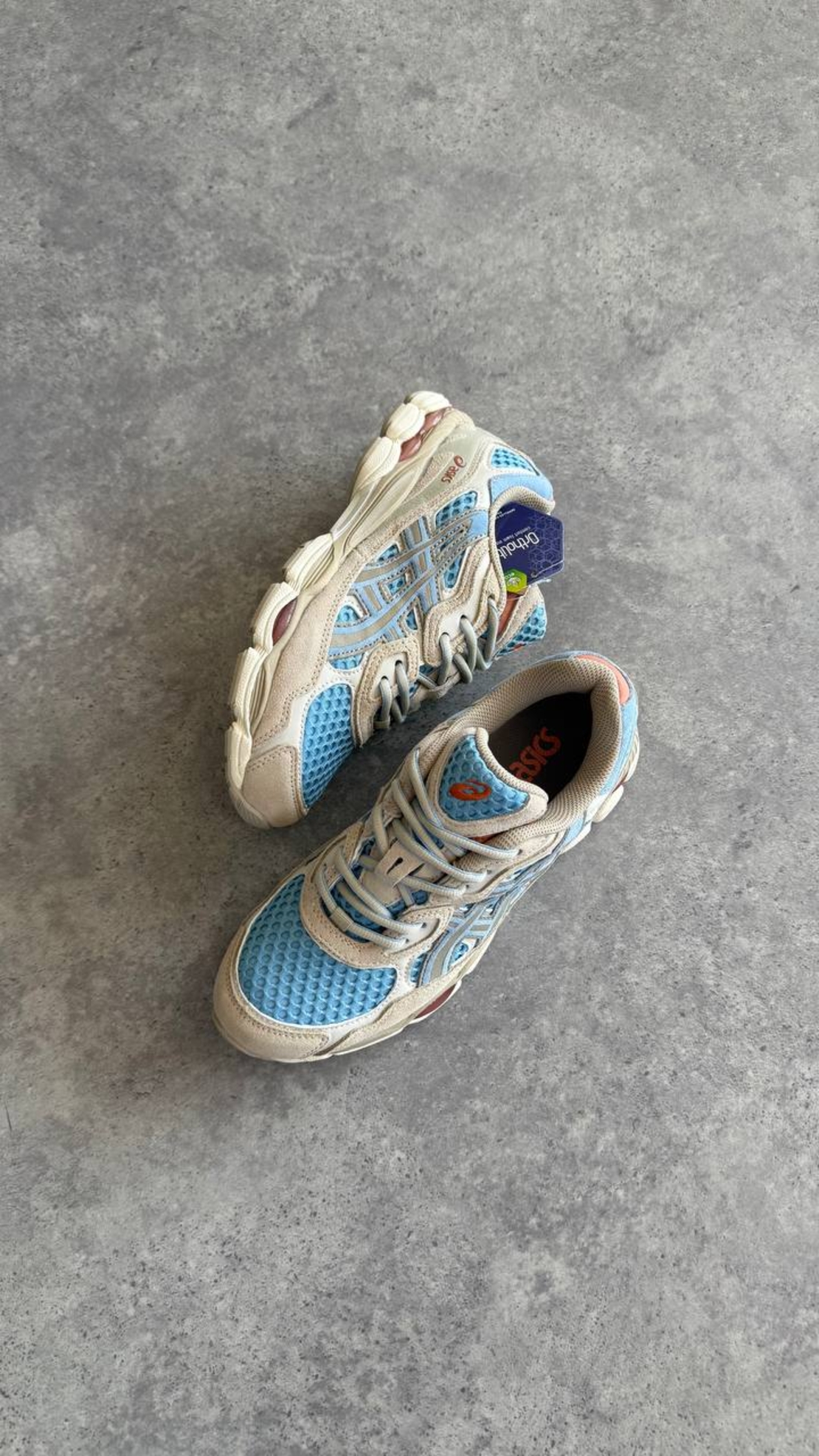 ASICS Gel‑NYC “Harbor Blue / Wood Crepe”