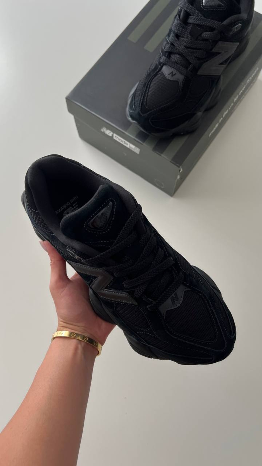 New Balance 9060 “Triple Black Suede”
